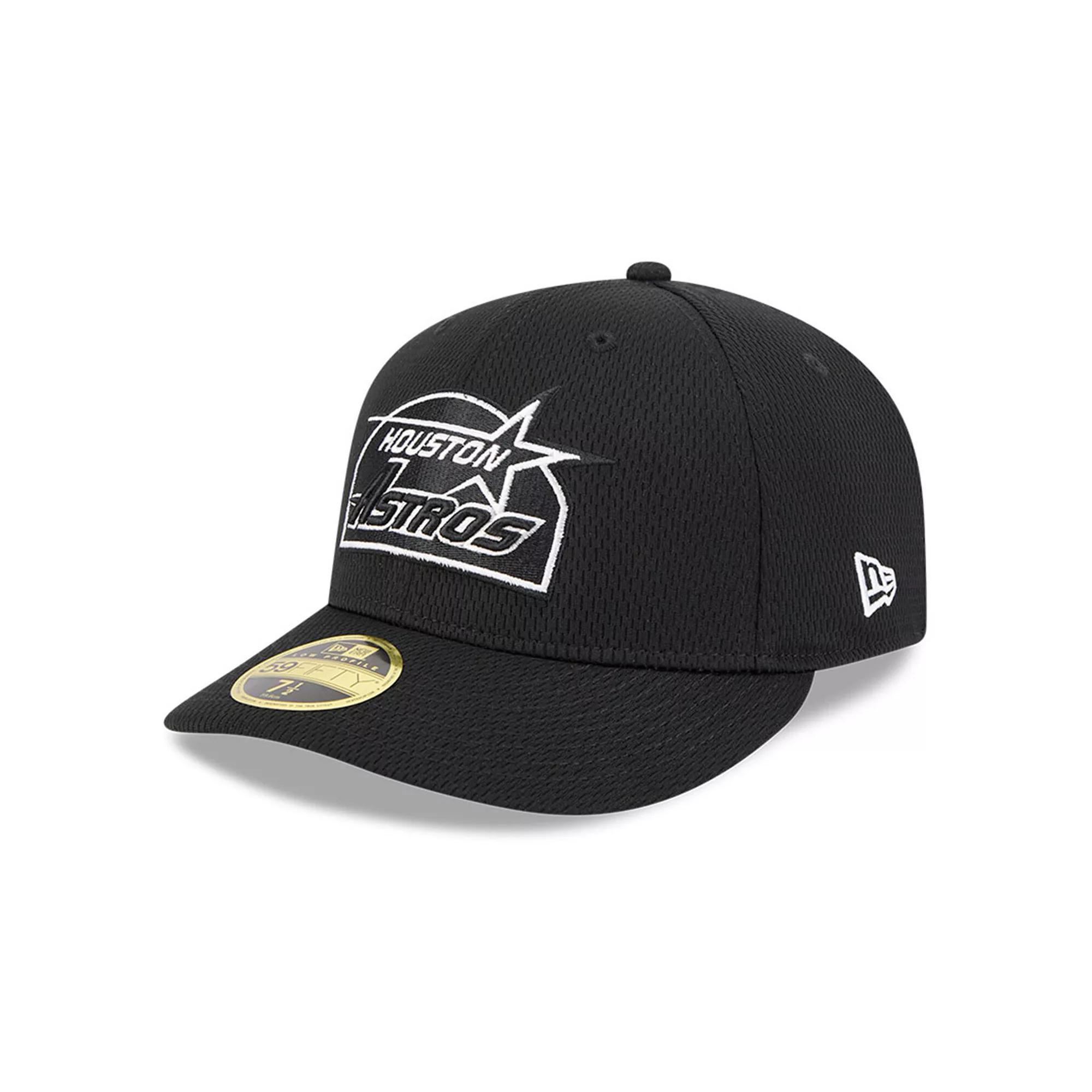 Men's New Era Black Houston Astros 2025 MLB Clubhouse Low Profile 59FIFTY Fitted Hat, Size: 6 7/8 Product Image