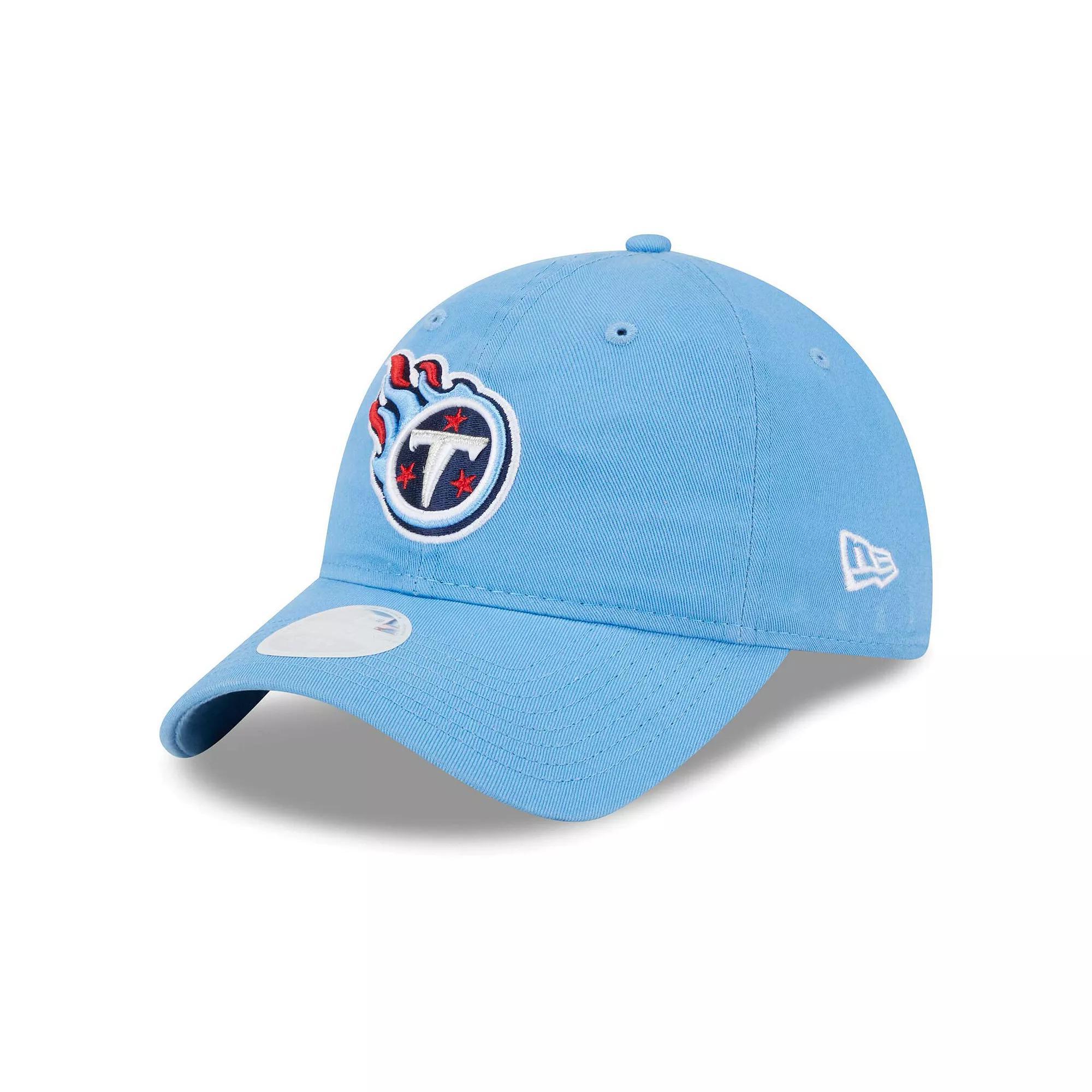 Women's New Era  Light Blue Tennessee Titans  Main Core Classic 2.0 9TWENTY Adjustable Hat Product Image