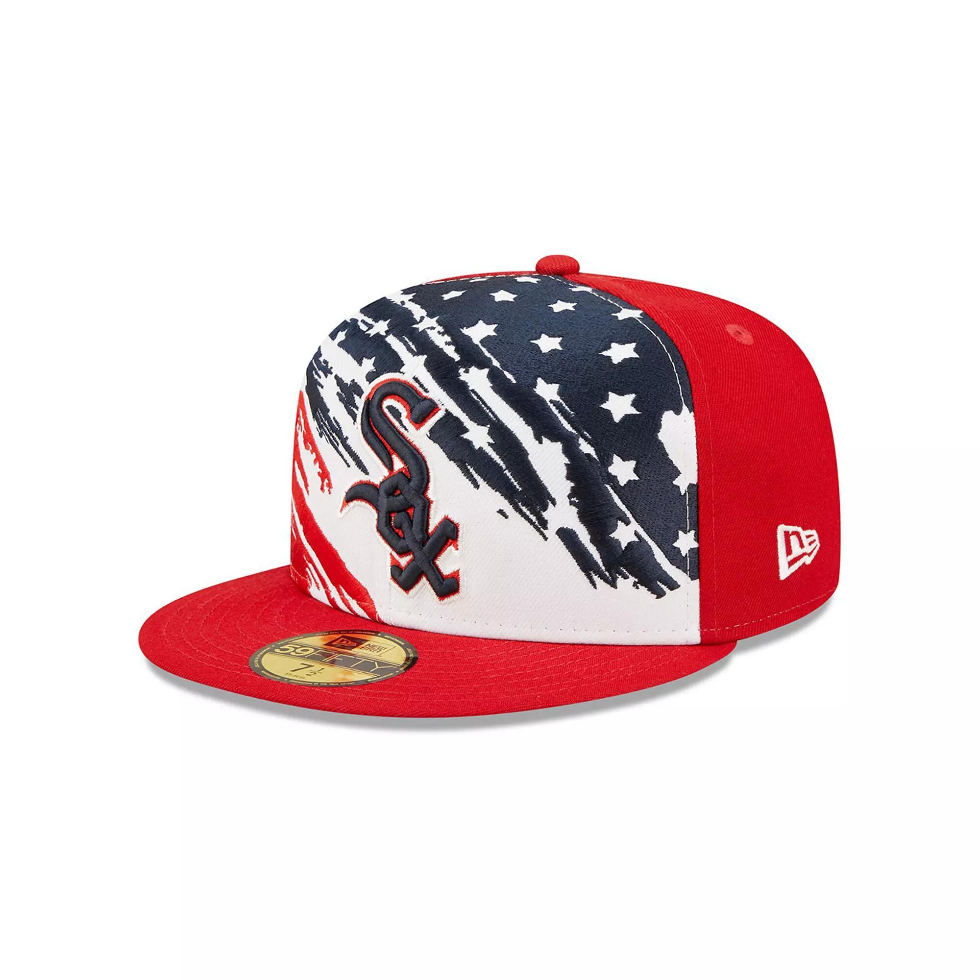 Men's New Era Red Chicago White Sox 2022 4th of July On-Field 59FIFTY Fitted Hat, Size: 7 1/4 Product Image