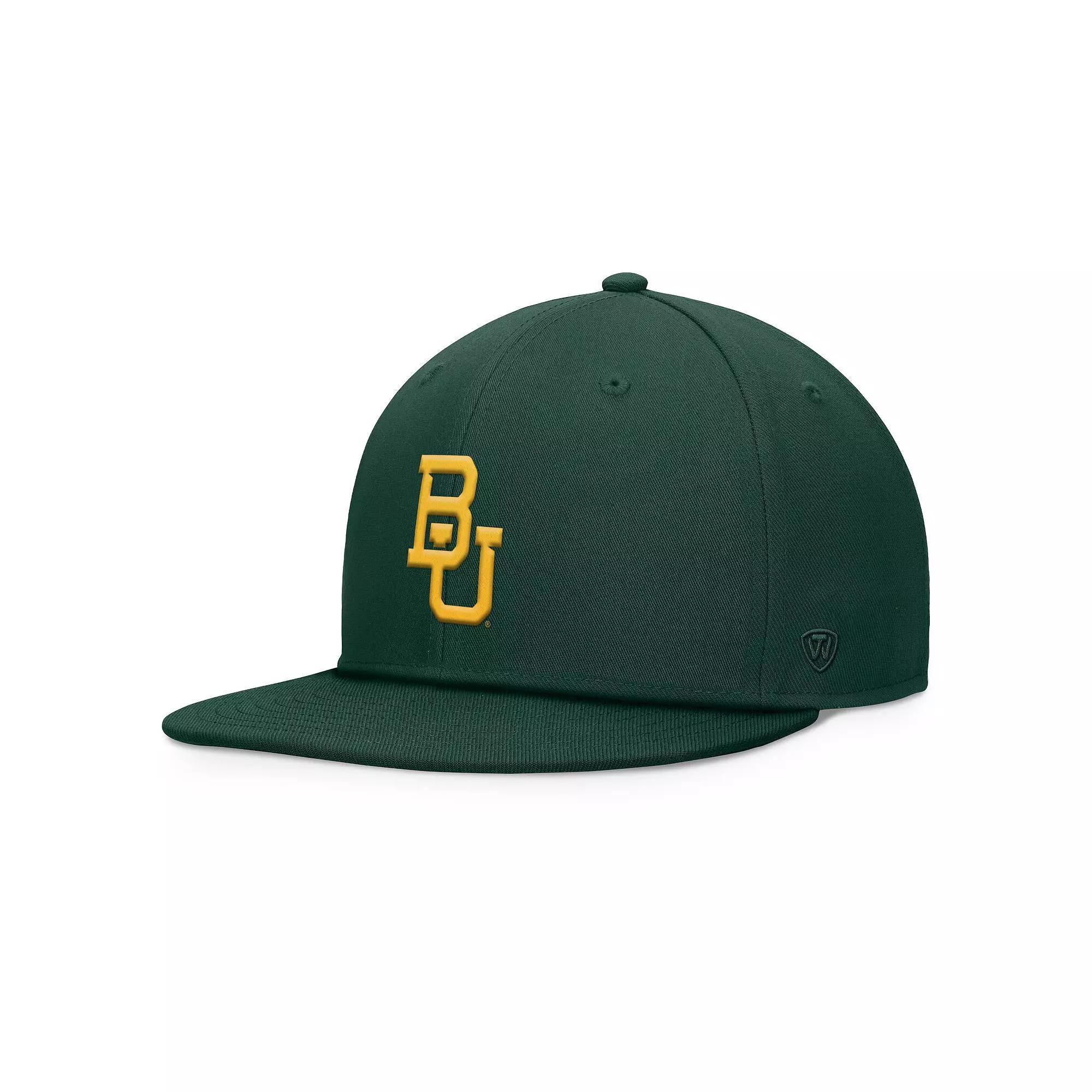 Men's Top of the World Green Baylor Bears Fundamental Snapback Hat, Bay Green Product Image
