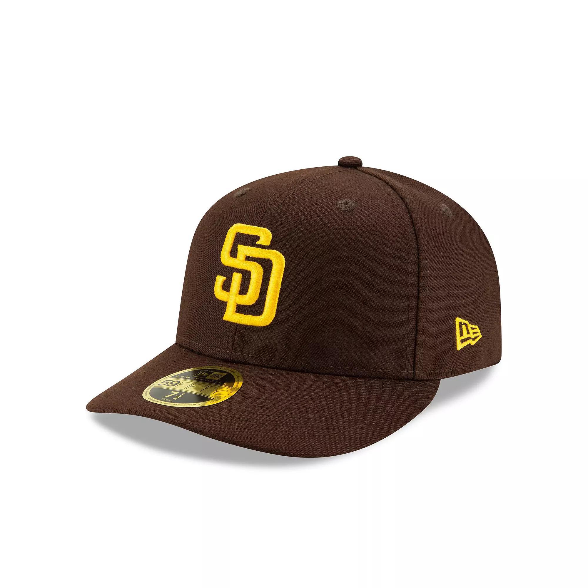 Men's New Era Brown San Diego Padres Authentic Collection On-Field Low Profile 59FIFTY Fitted Hat, Size: 7 3/8 Product Image