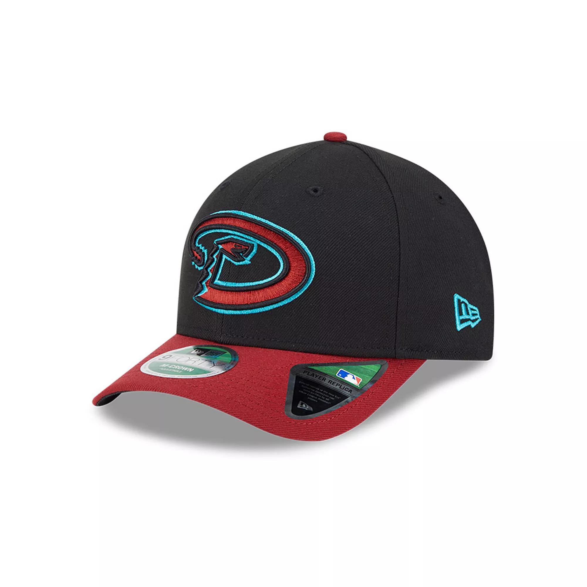 Men's New Era  Black/Red Arizona Diamondbacks Player Replica 9FORTY Adjustable Hat Product Image