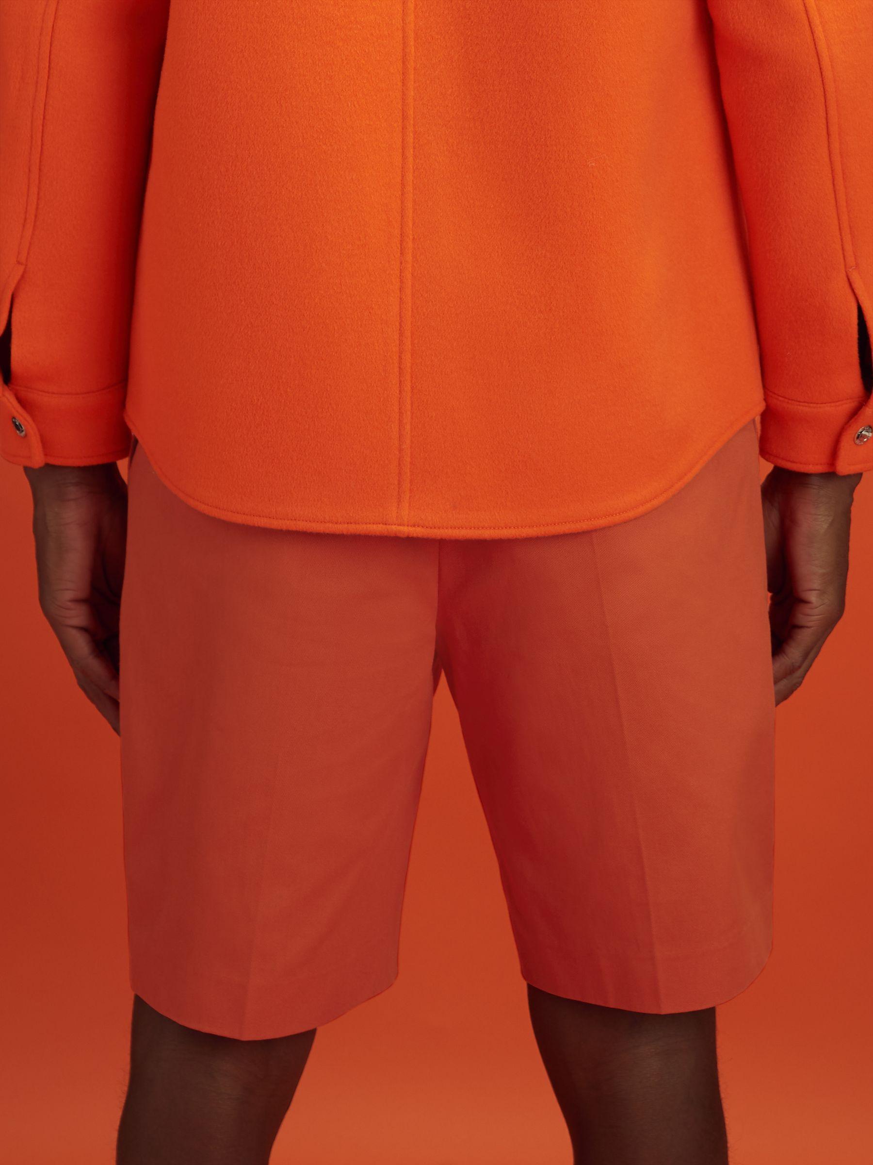 McLaren F1 Twill Relaxed Shorts in Papaya Product Image