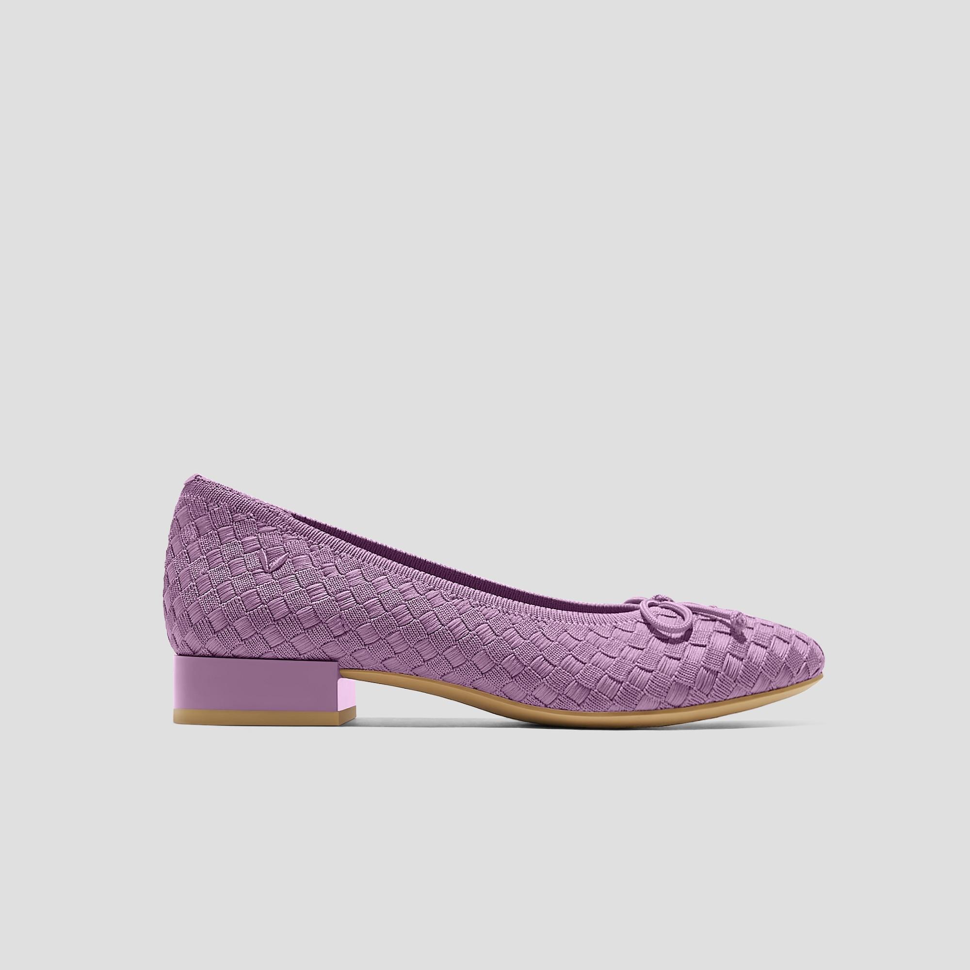 Round-Toe Small Bow Block Heels (Bianca) Product Image