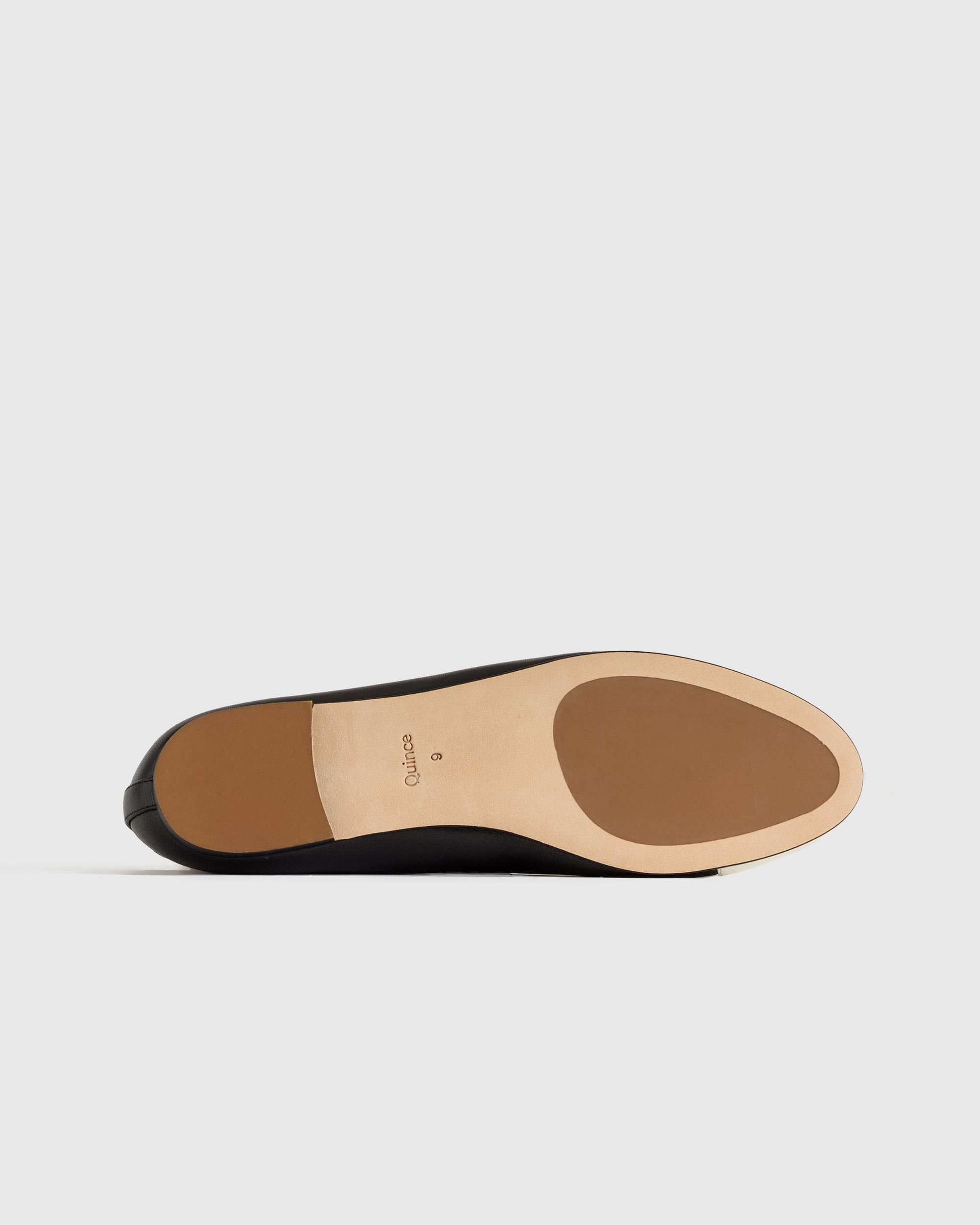 Quince | Women's Italian Leather Cap-Toe Ballet Flat Product Image