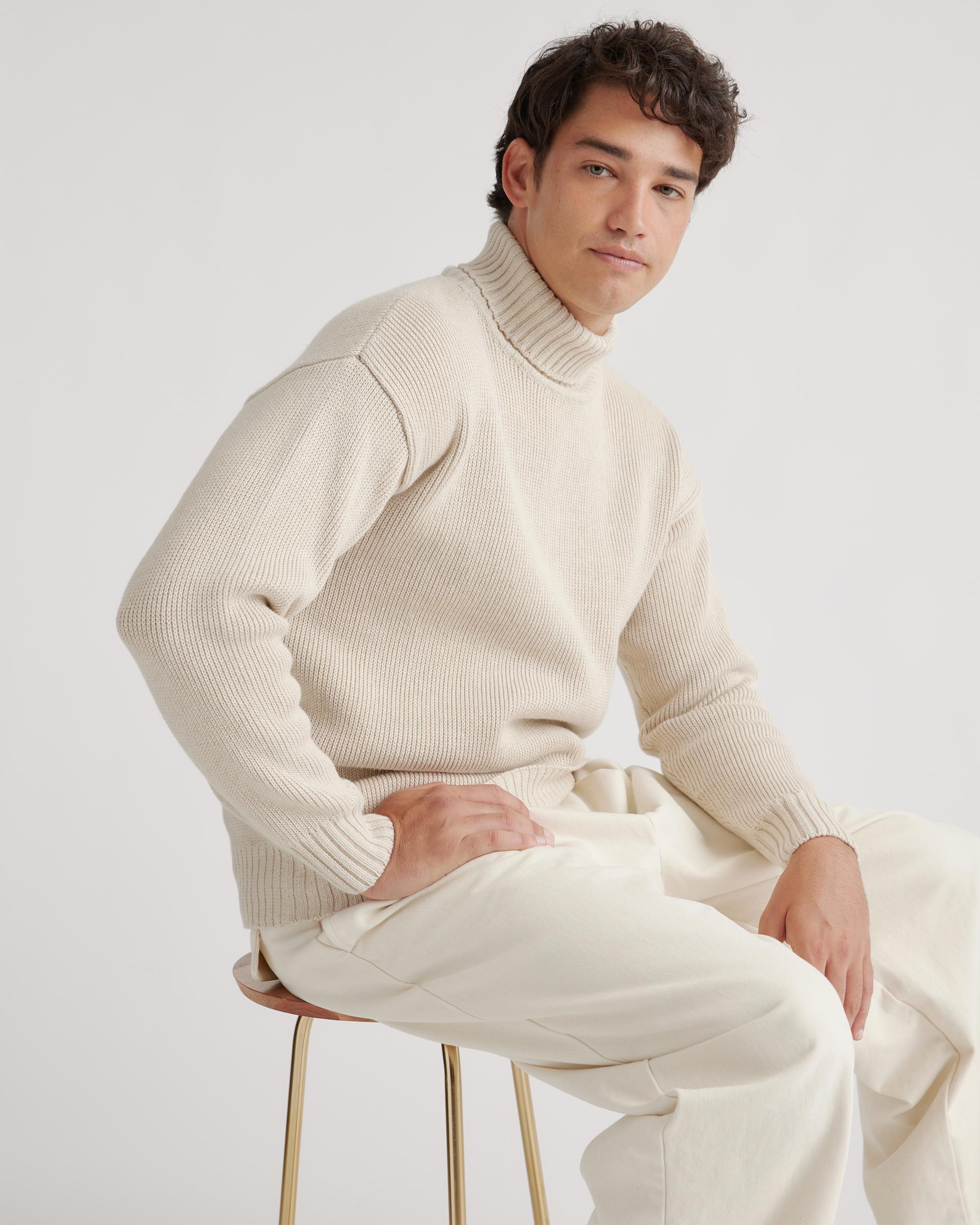 Quince | Men's Turtleneck Sweater Organic Cotton Product Image