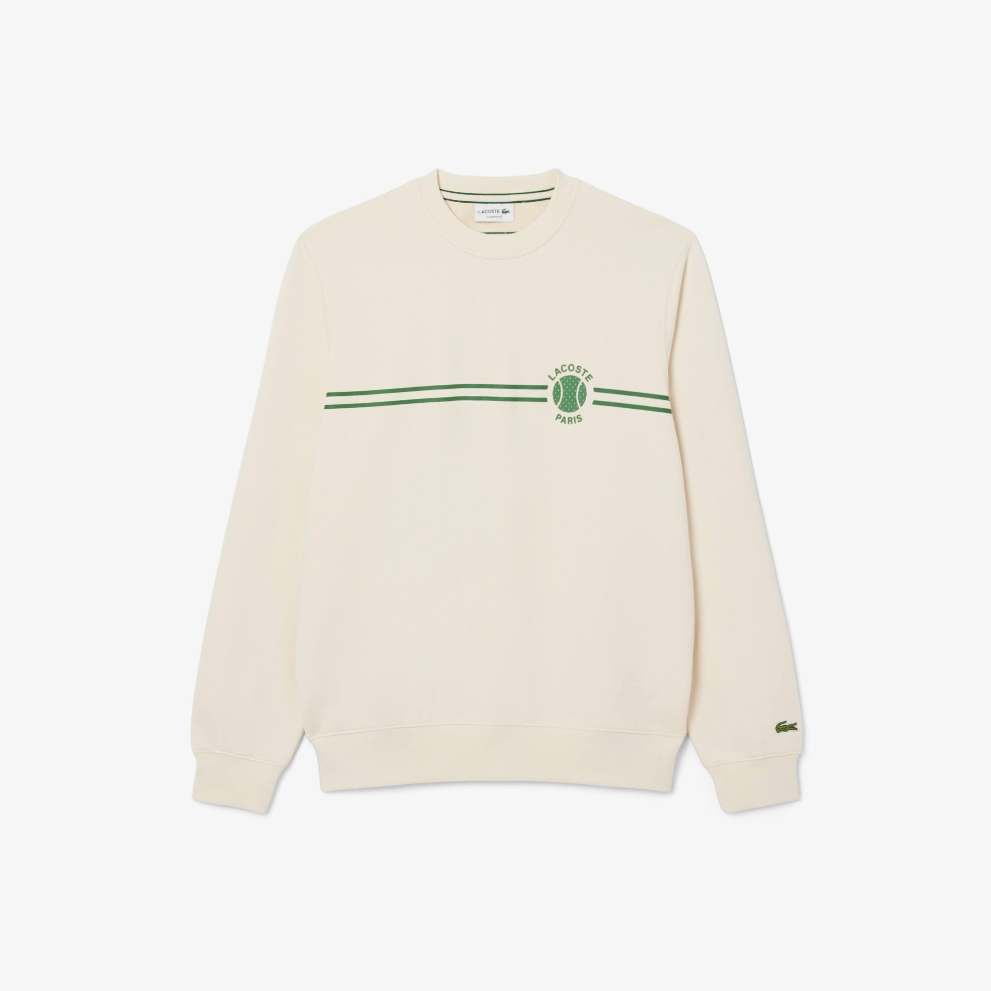 Tennis Print Fleece Sweatshirt Product Image