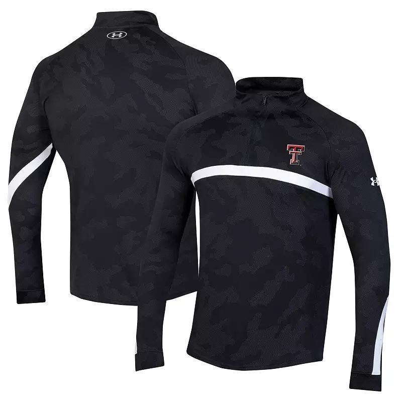 Men's Under Armour Black Maryland Terrapins Game Day Camo Raglan Quarter-Zip Top, Size: Medium Product Image