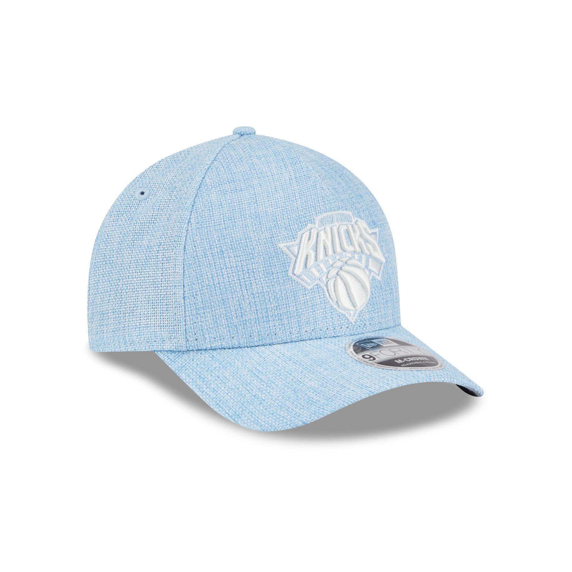 New York Knicks Cotton Weaver Blue 9FORTY M-Crown A-Frame Snapback Hat Male Product Image