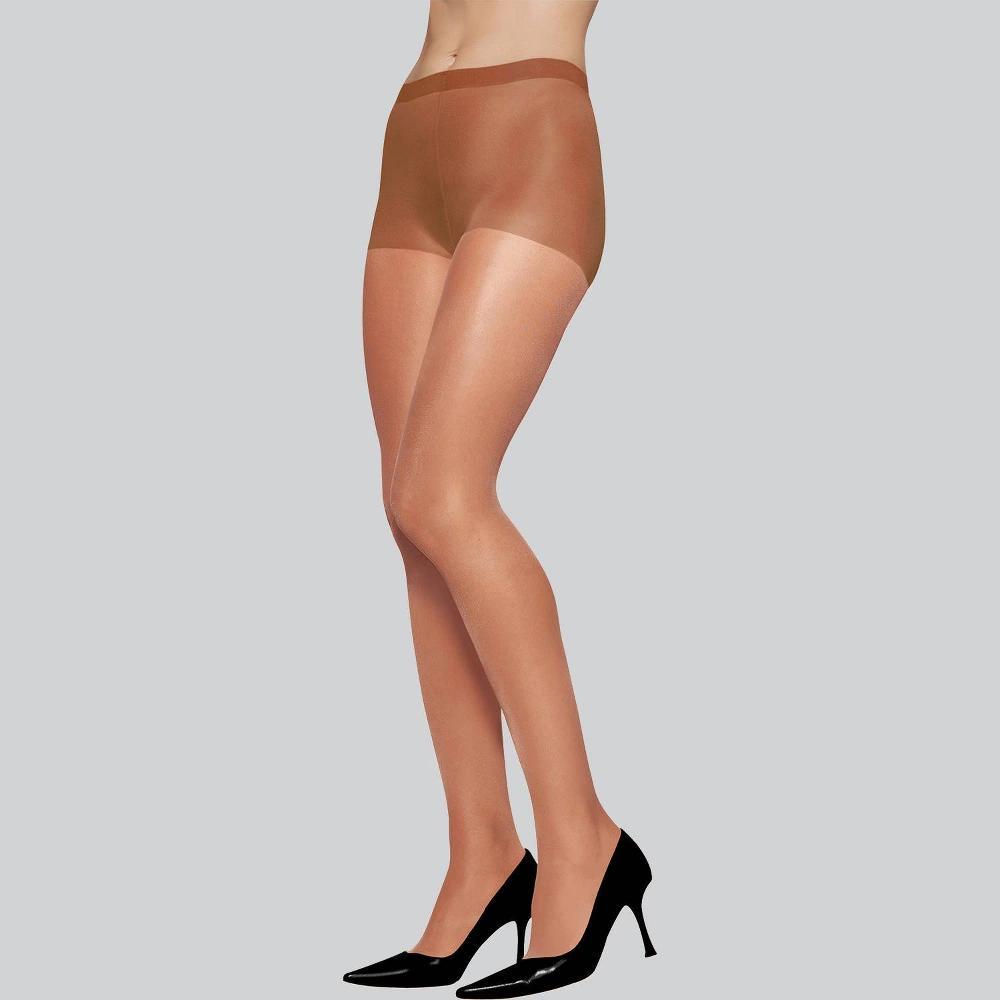 Leggs Everyday Womens Sheer Regular 4pk Pantyhose - Suntan Q: High Waisted, Solid Knit, Elastic Leg Opening, Queen Size Product Image