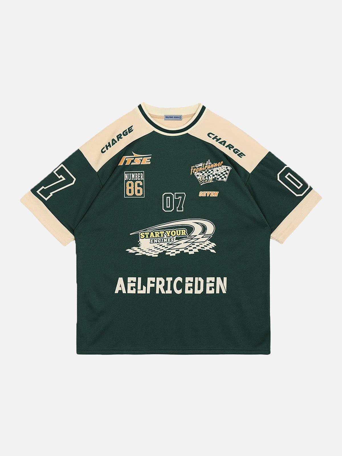 Aelfric Eden Contrast Color Racing Tee [Recommended by@addieisdaddyyy] Product Image
