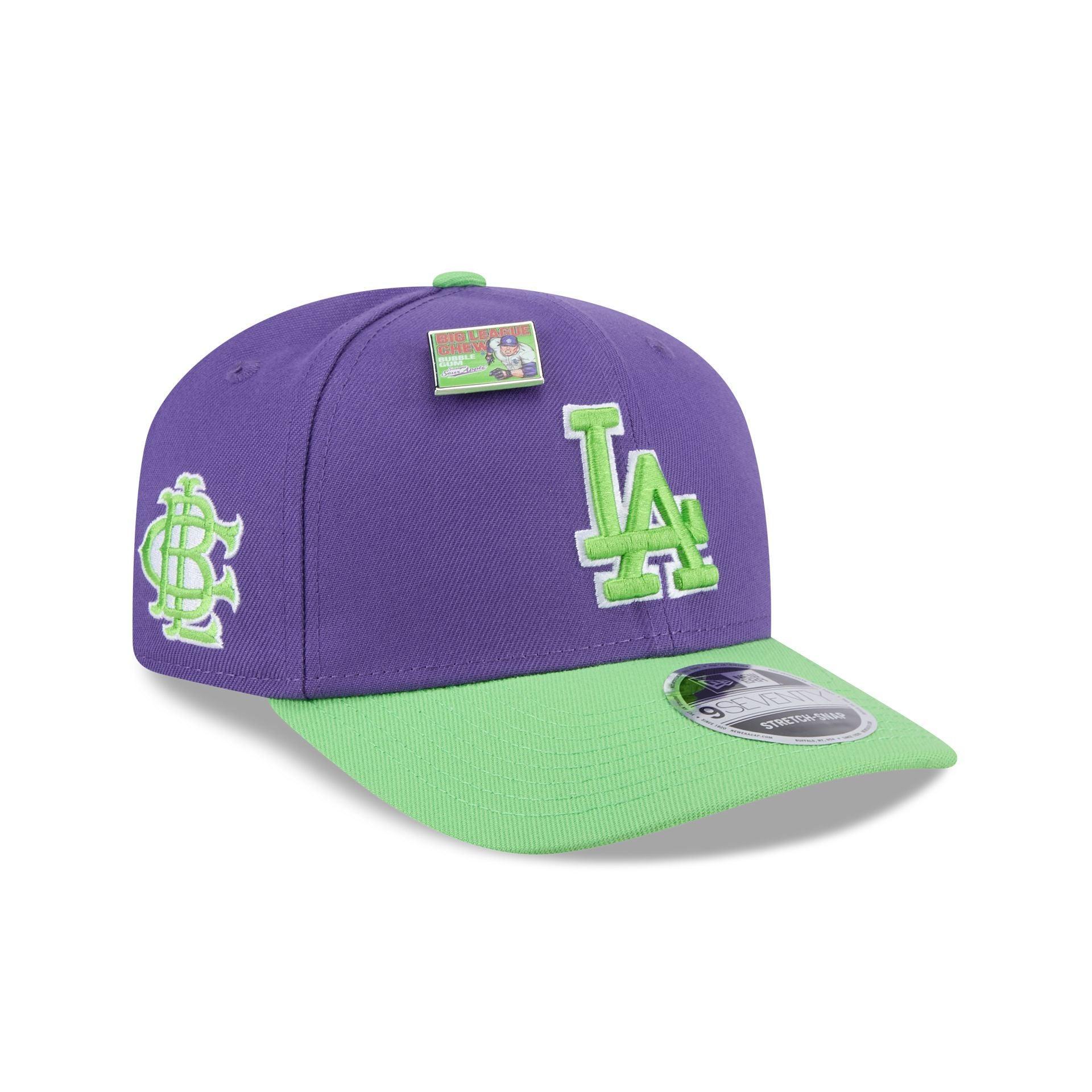 Big League Chew X Los Angeles Dodgers Swingin' Sour Apple 9SEVENTY Stretch-Snap Hat Male Product Image
