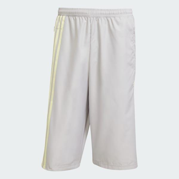 adidas Fashion Front Stripes Firebird Shorts Grey Two M Mens Product Image