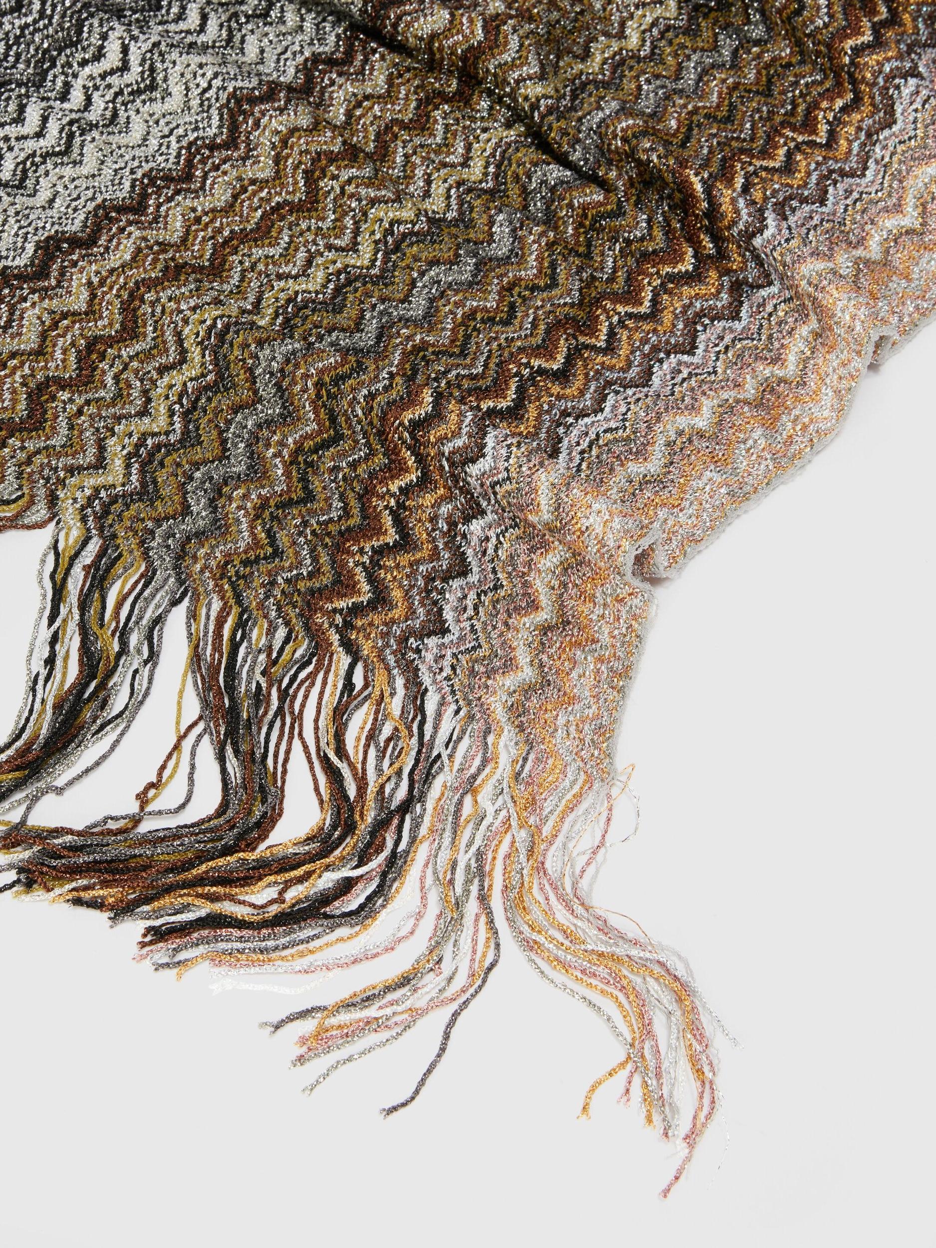 Viscose-blend scarf with fringes Product Image