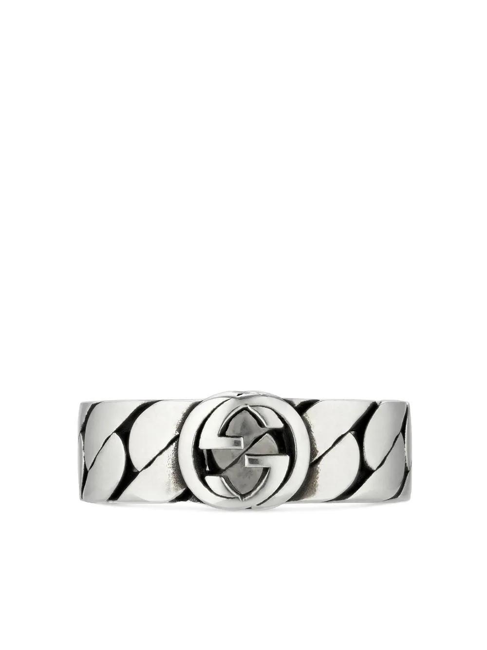 sterling silver Interlocking G ring Product Image