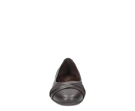 Easy Street Kylie Women's Comfort Ballet Flats, Size: 7.5 Wide, Brown Product Image