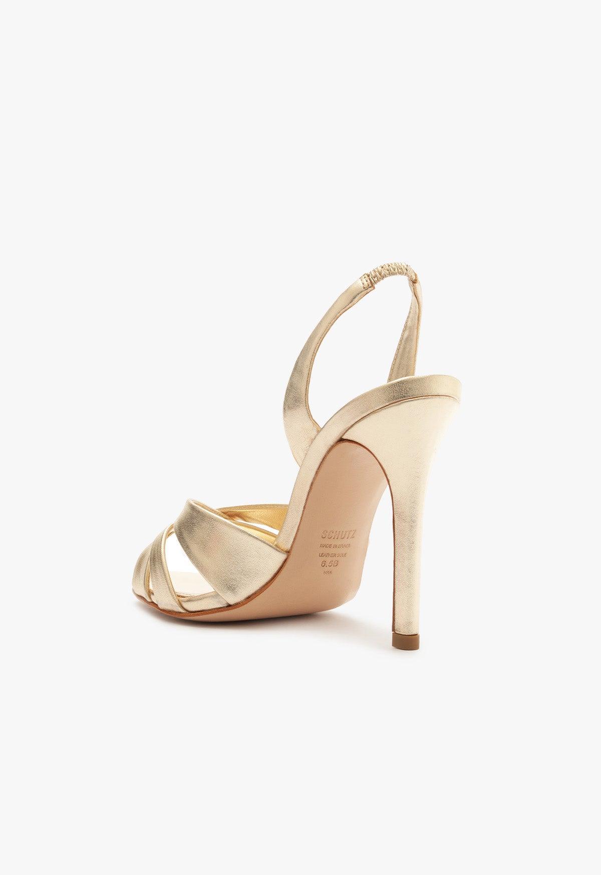Keefa Sling Metallic Leather Sandal Female Product Image