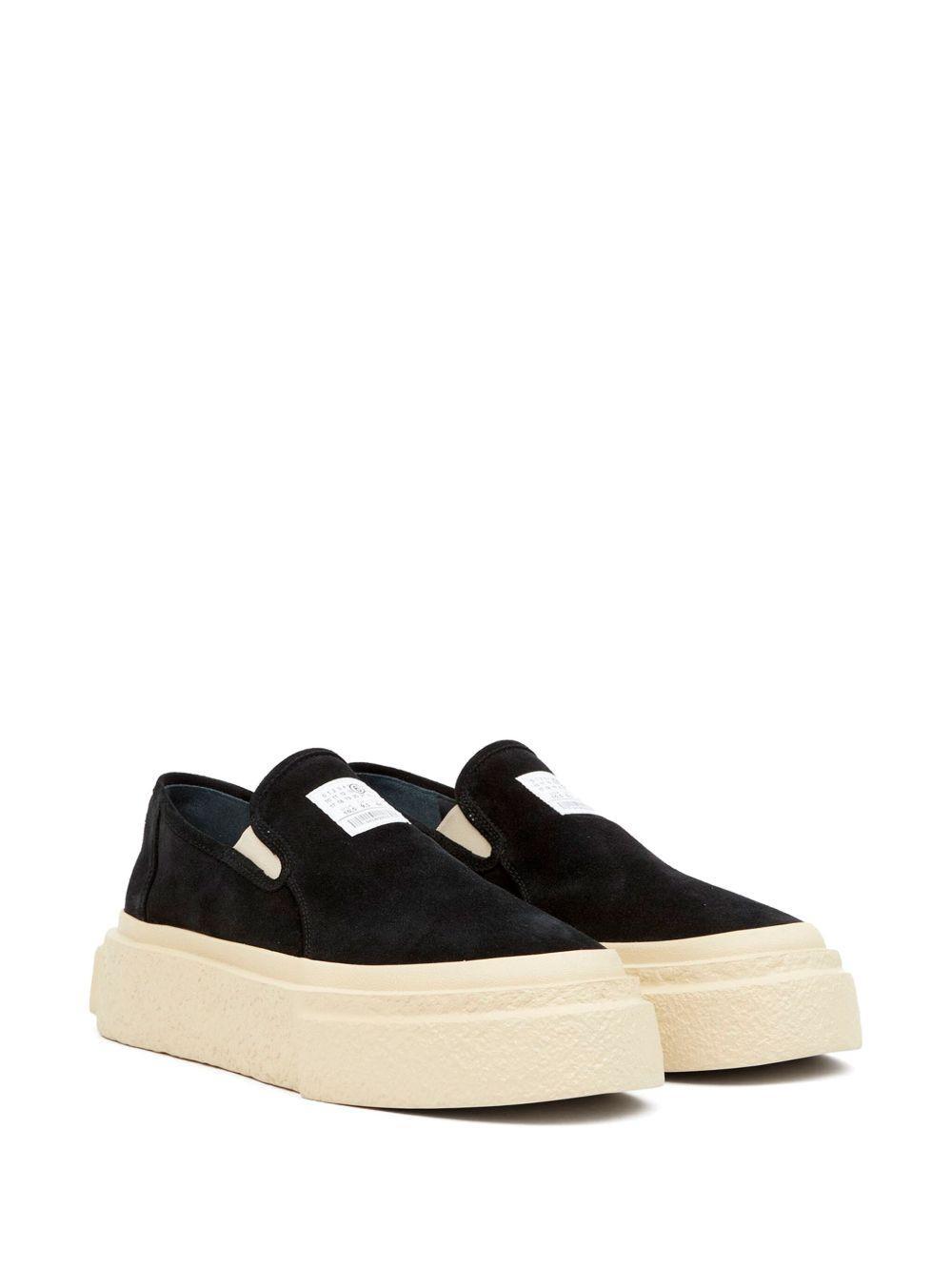 numbers-motif slip-on sneakers Product Image