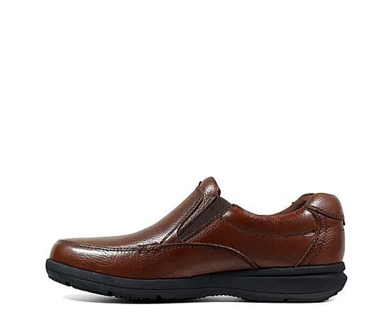 Nunn Bush® Cam Men's Moc Toe Casual Slip-On Shoes, Size: 14 Wide, Red Tumble Product Image