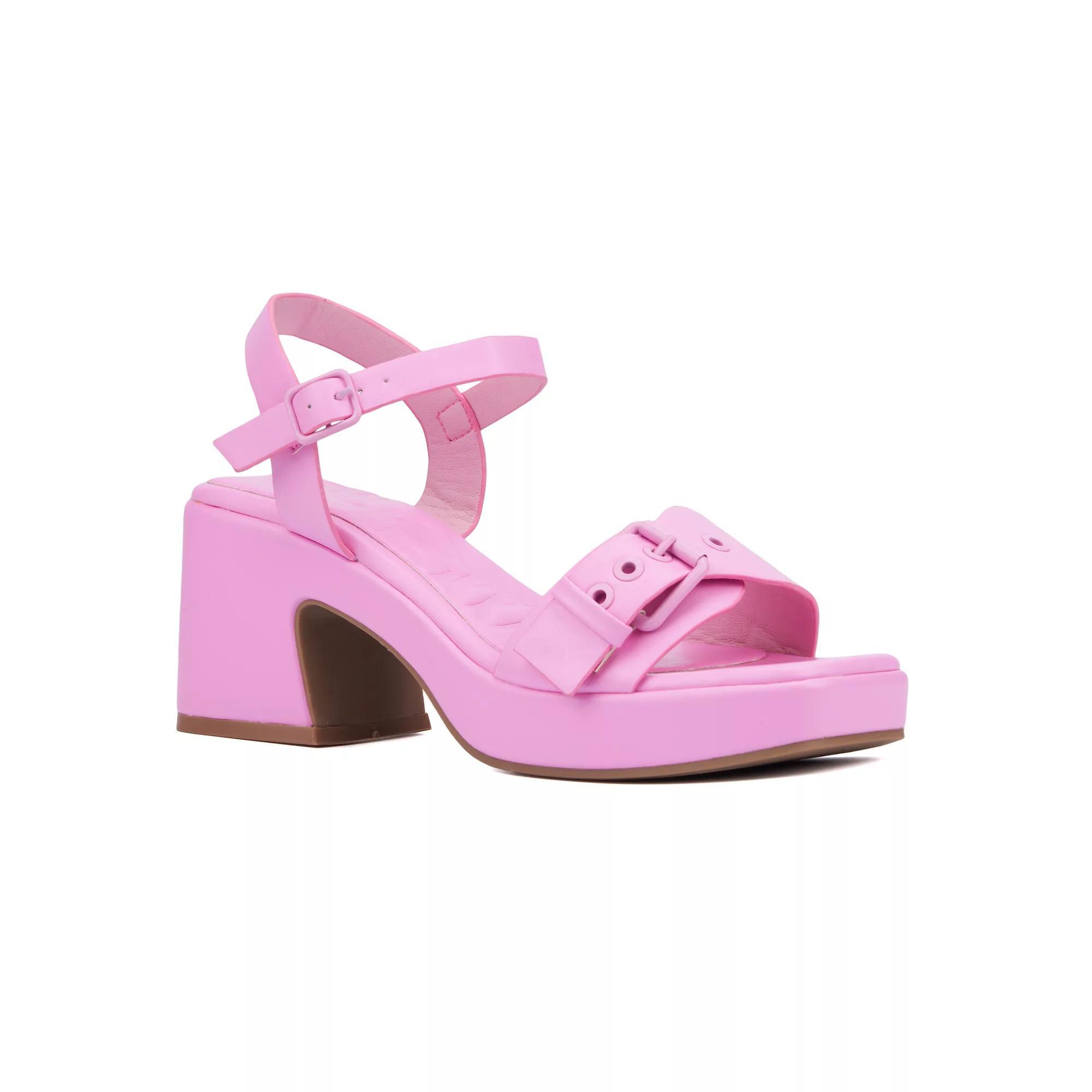 Olivia Miller Slay Women's Platform Heels, Size: 8, Pink Product Image