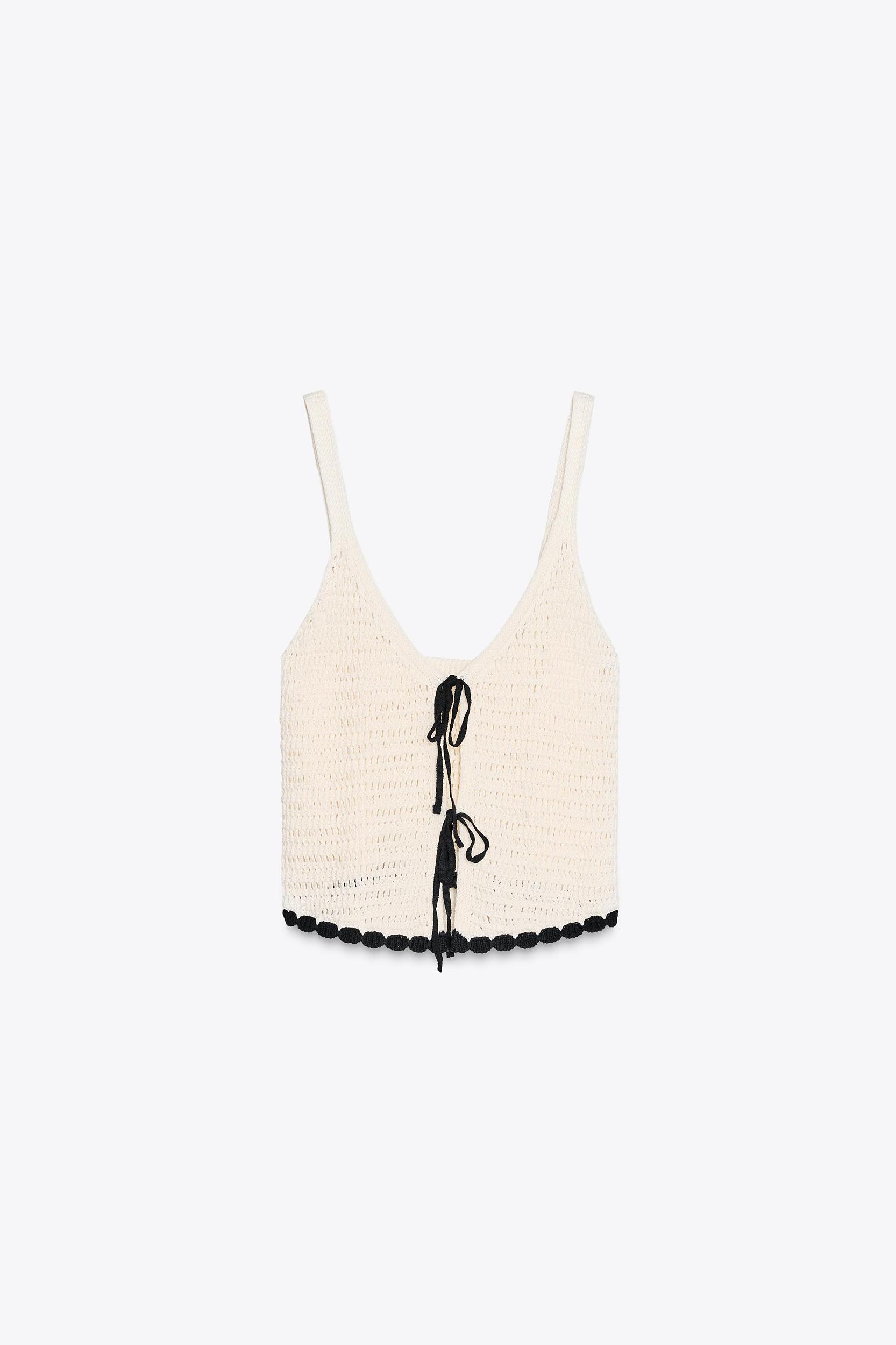 CROCHET TIE TOP Product Image