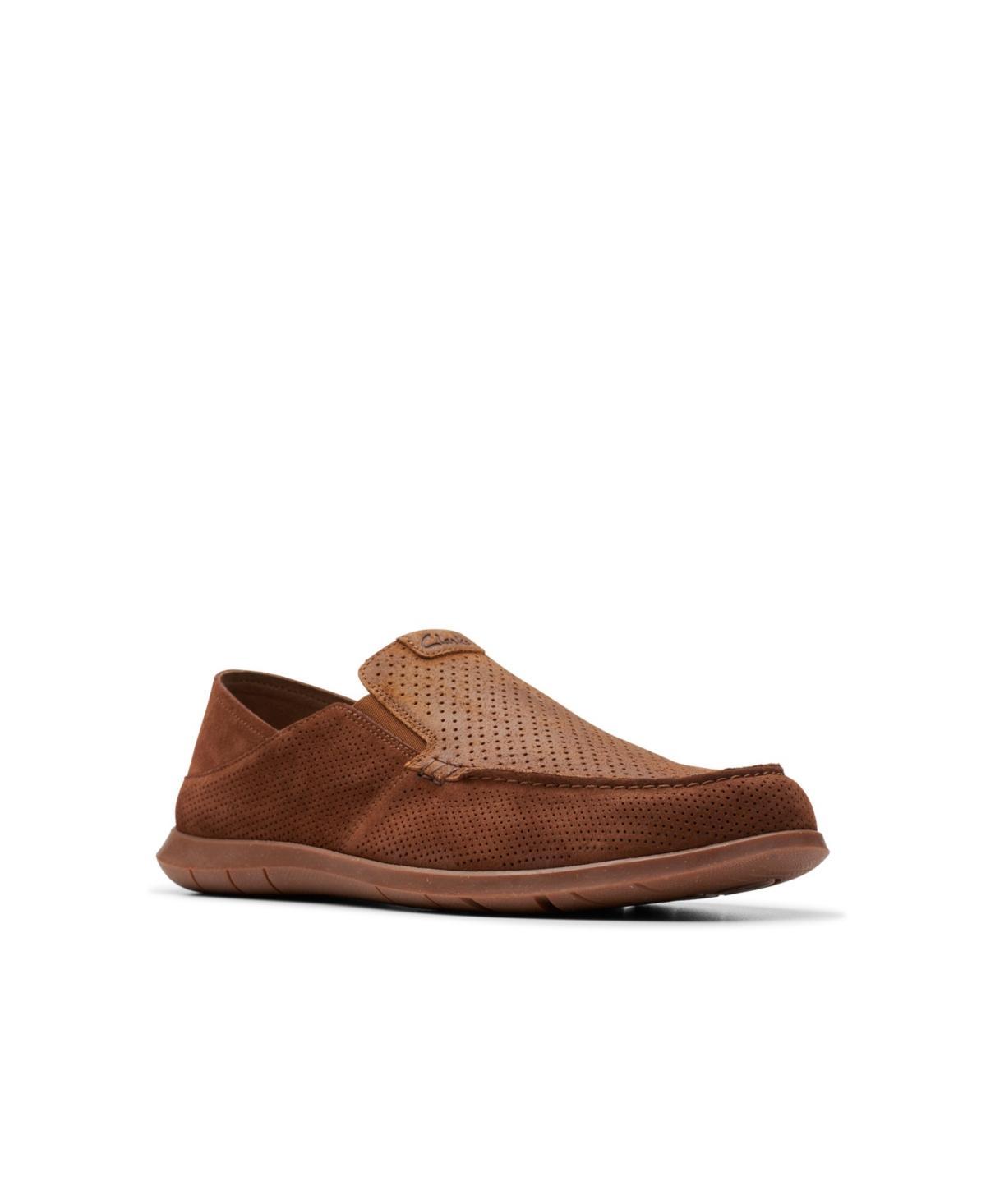 Clarks® Flexway Easy Men's Suede Shoes, Size: 11.5, Dark Gray Product Image
