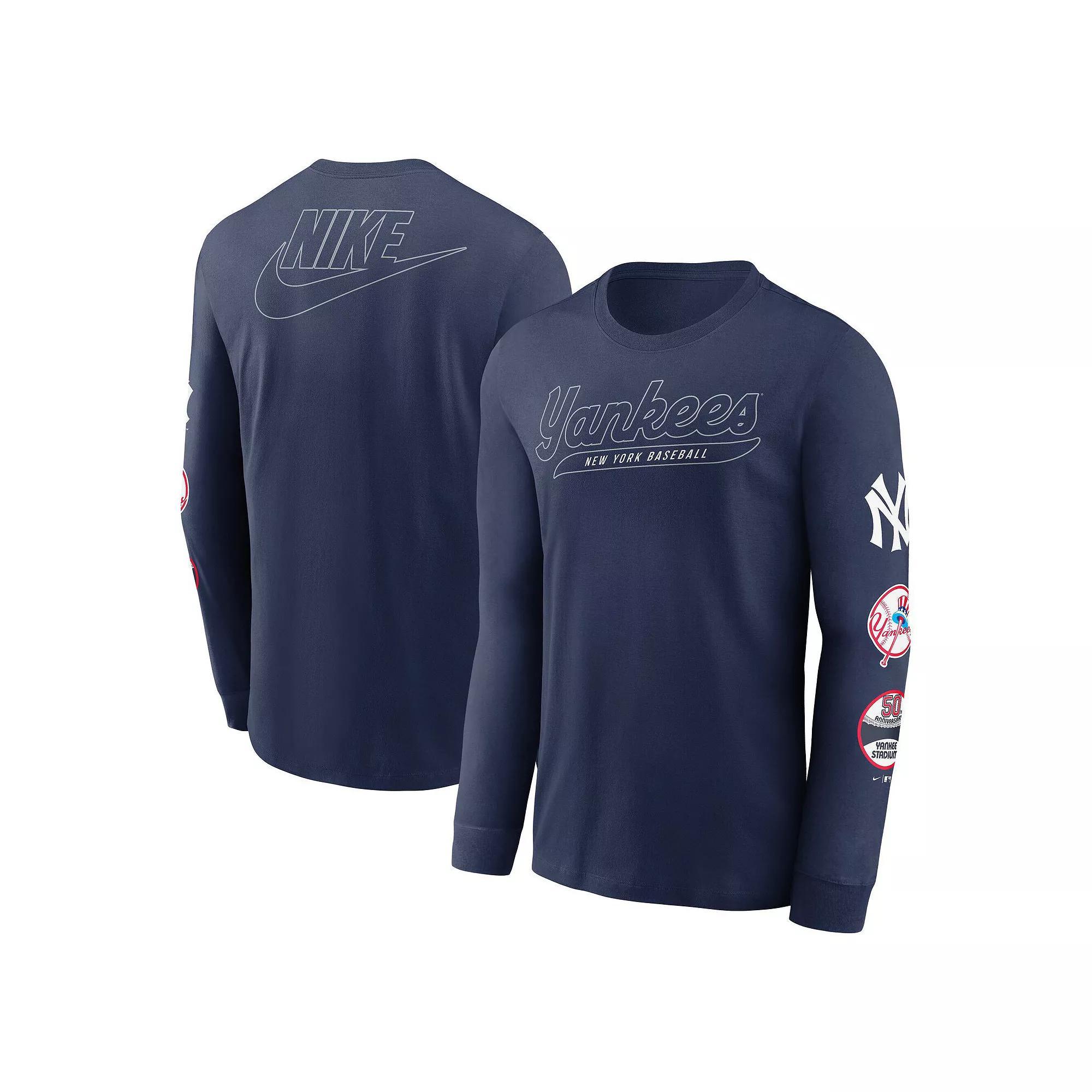 Men's Nike Black Baltimore Orioles Cooperstown Collection Knockout Long Sleeve T-Shirt, Size: Small Product Image