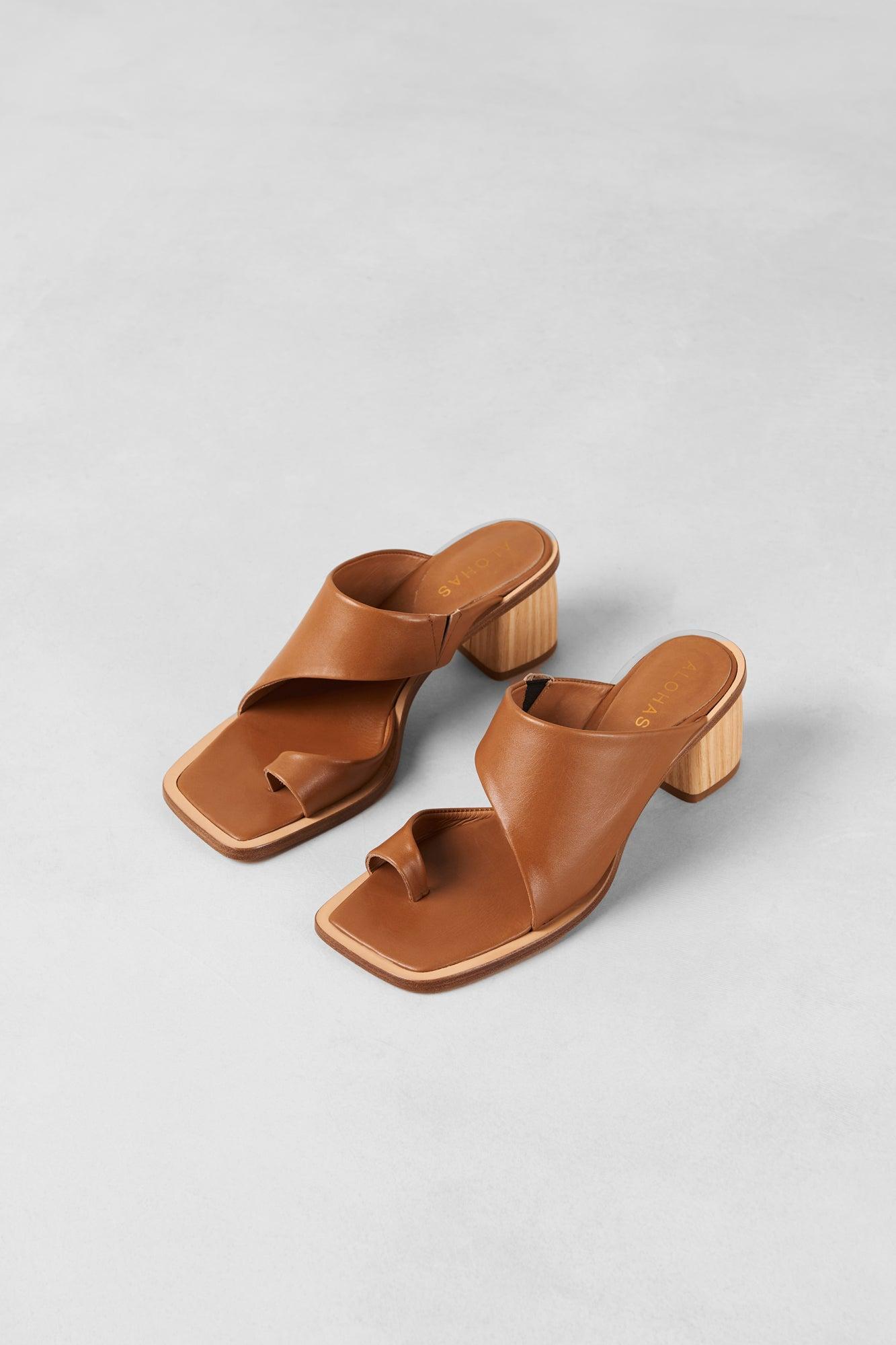 Alohas Josie Leather Sandal - Tan Product Image