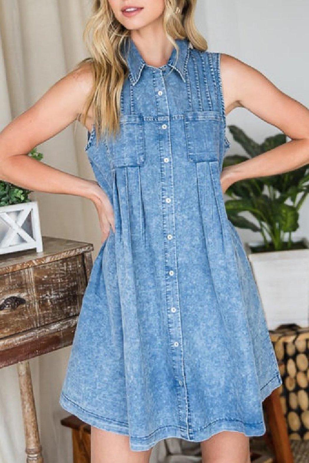 Shania Denim Dress Product Image