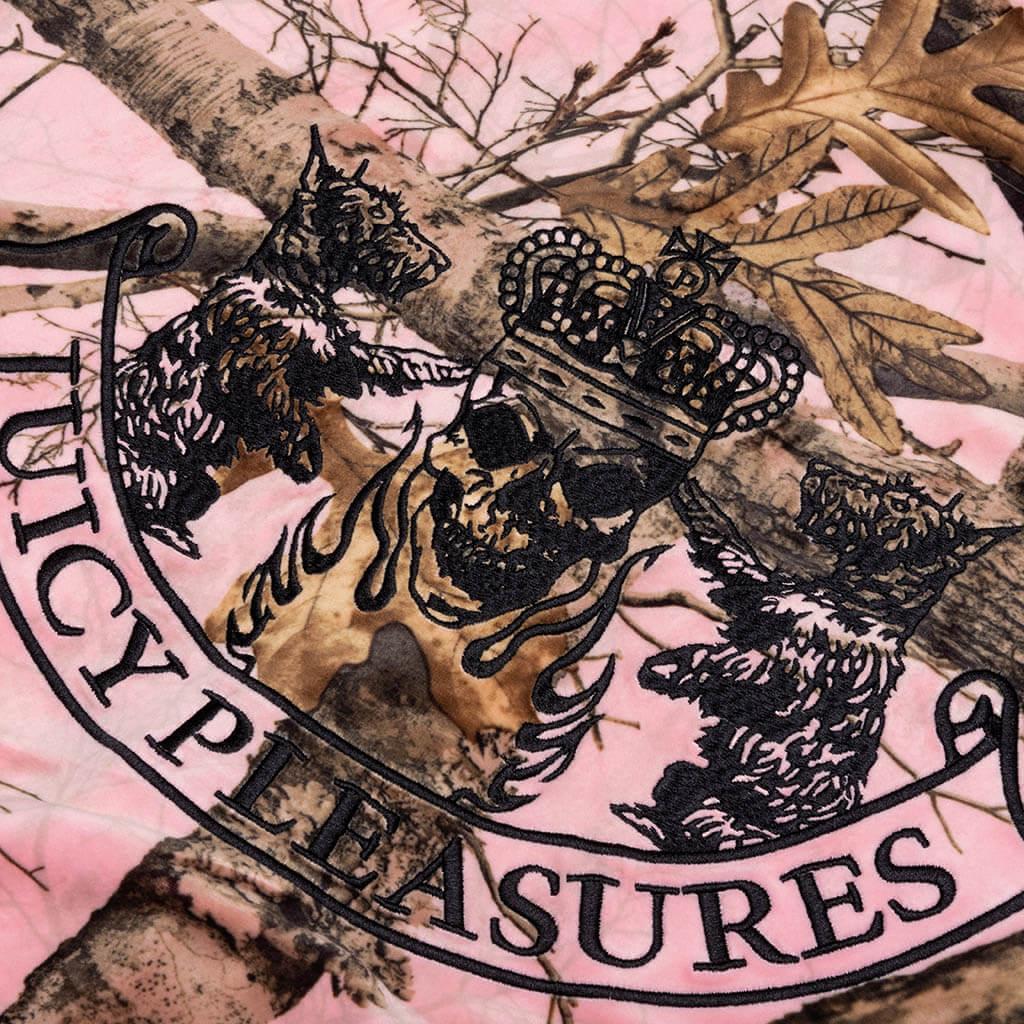 Pleasures x Juicy Couture Realtree Velour Hoodie - Pink Edge Male Product Image