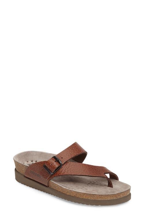 Mephisto Helen Buckle Detail Leather Casual Sandals Product Image