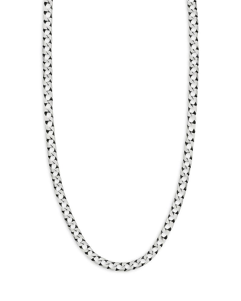 Milanesi And Co Sterling Silver Square Curb Chain Necklace, 22 Product Image
