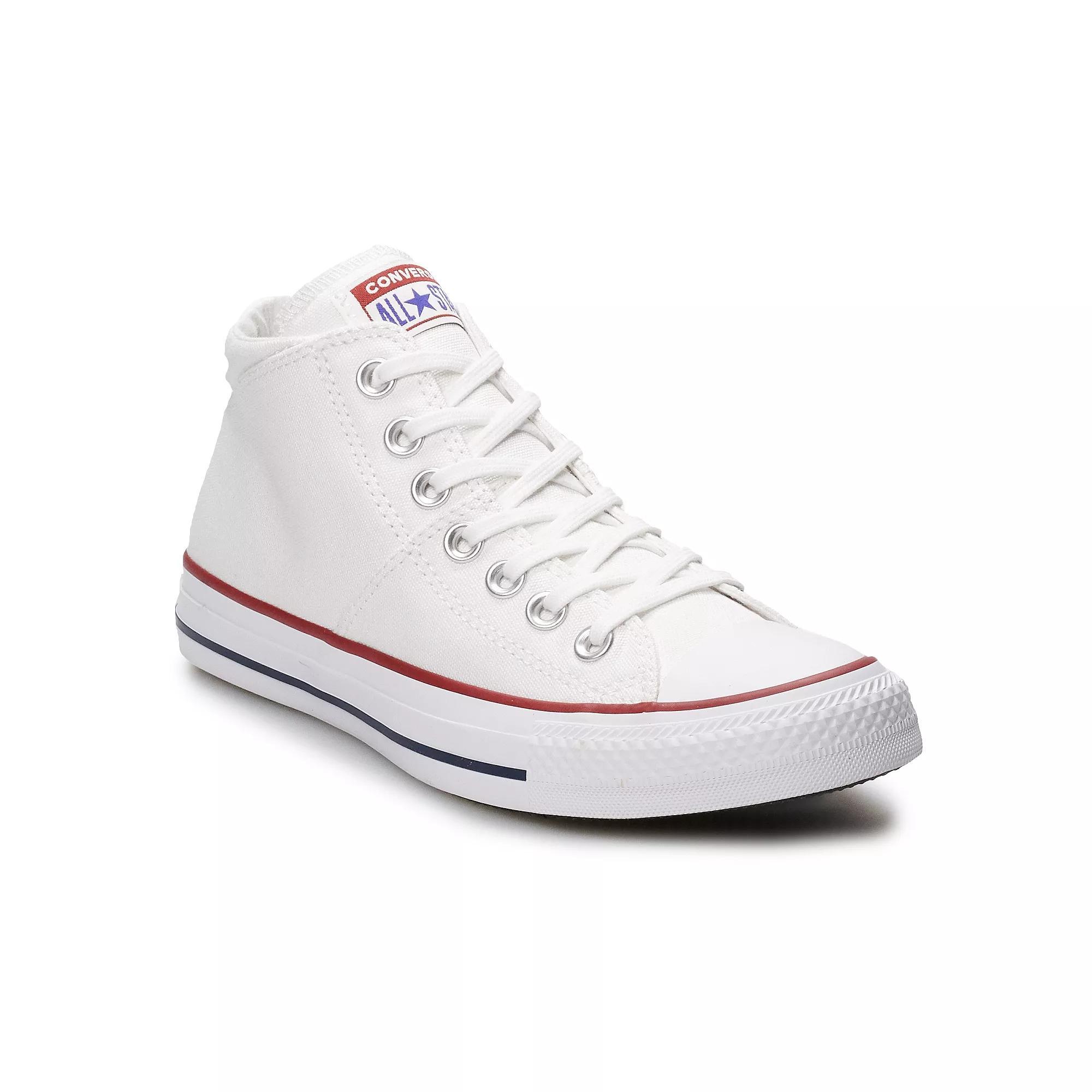 Women's Converse Chuck Taylor All Star Madison Mid Sneakers, Size: 10, Black White Product Image