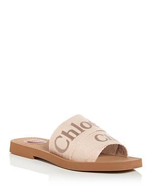 Chloe Womens Woody Logo Slide Sandals Product Image