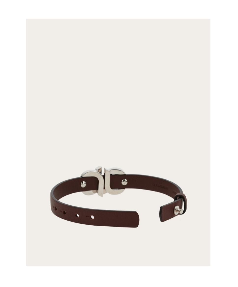 FERRAGAMO Gancini Bracelet In Brown Product Image