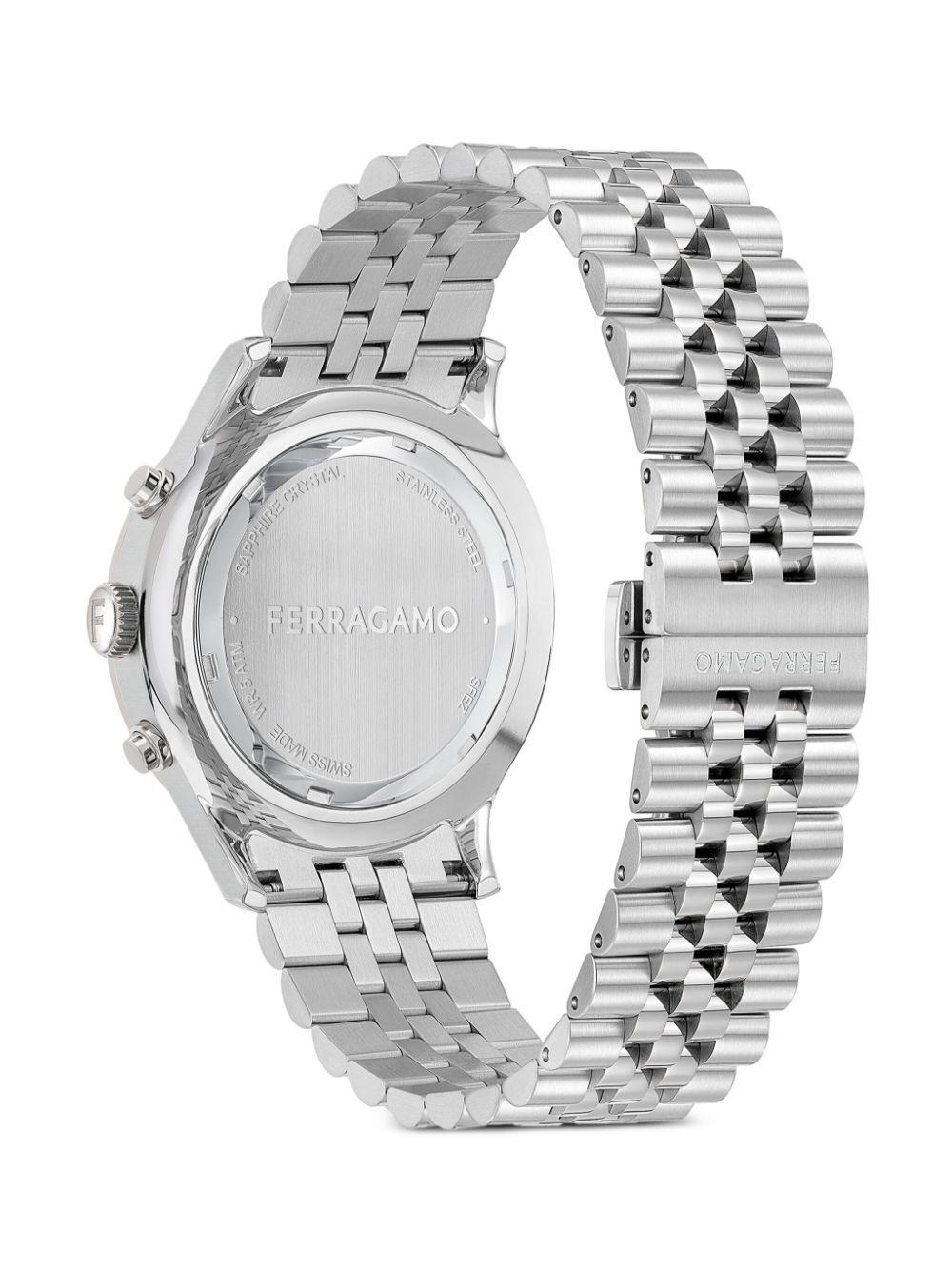 FERRAGAMO Duo Chronograph Q 42mm In Blue Product Image