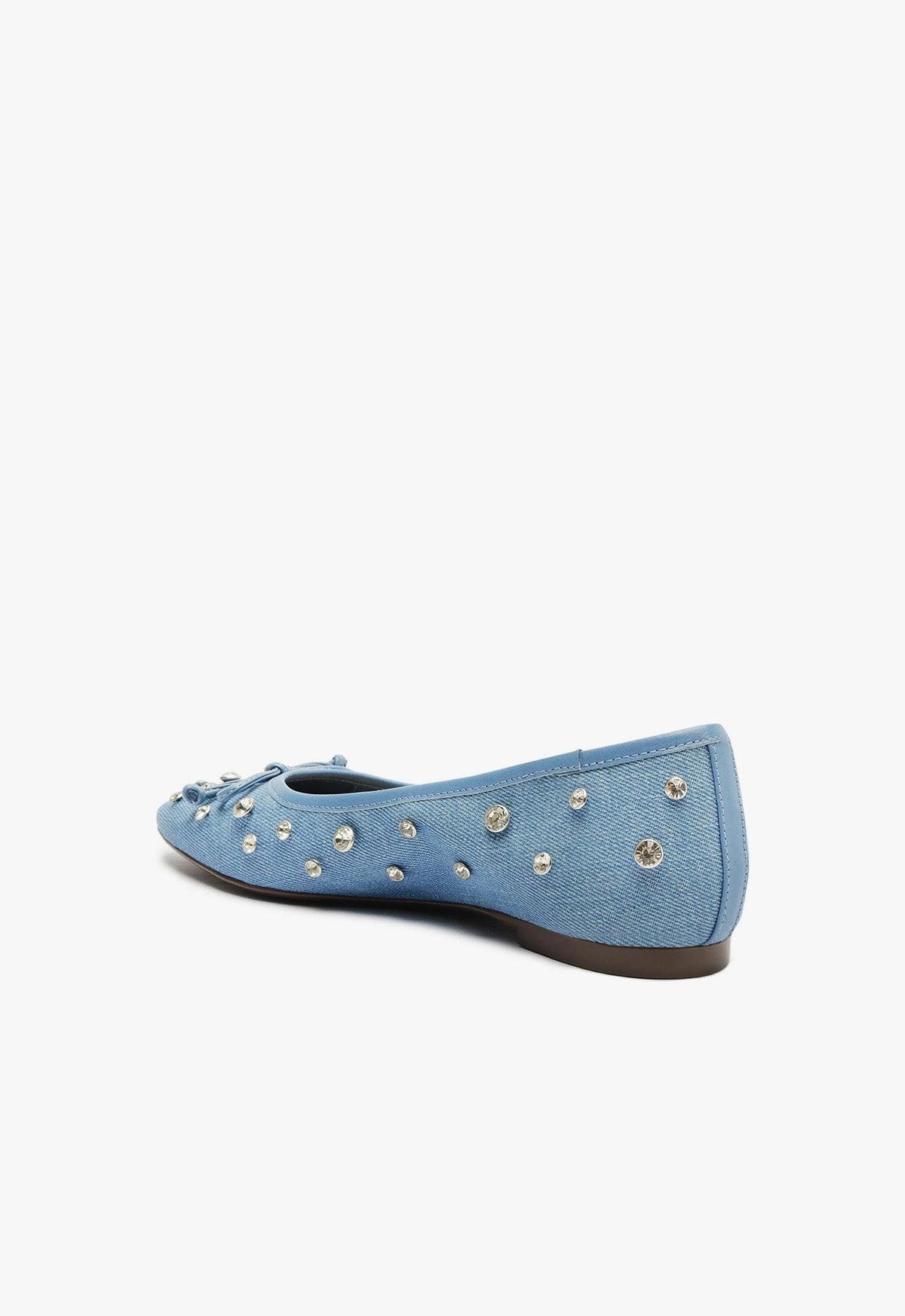 Arissa Shine Denim Flat Product Image