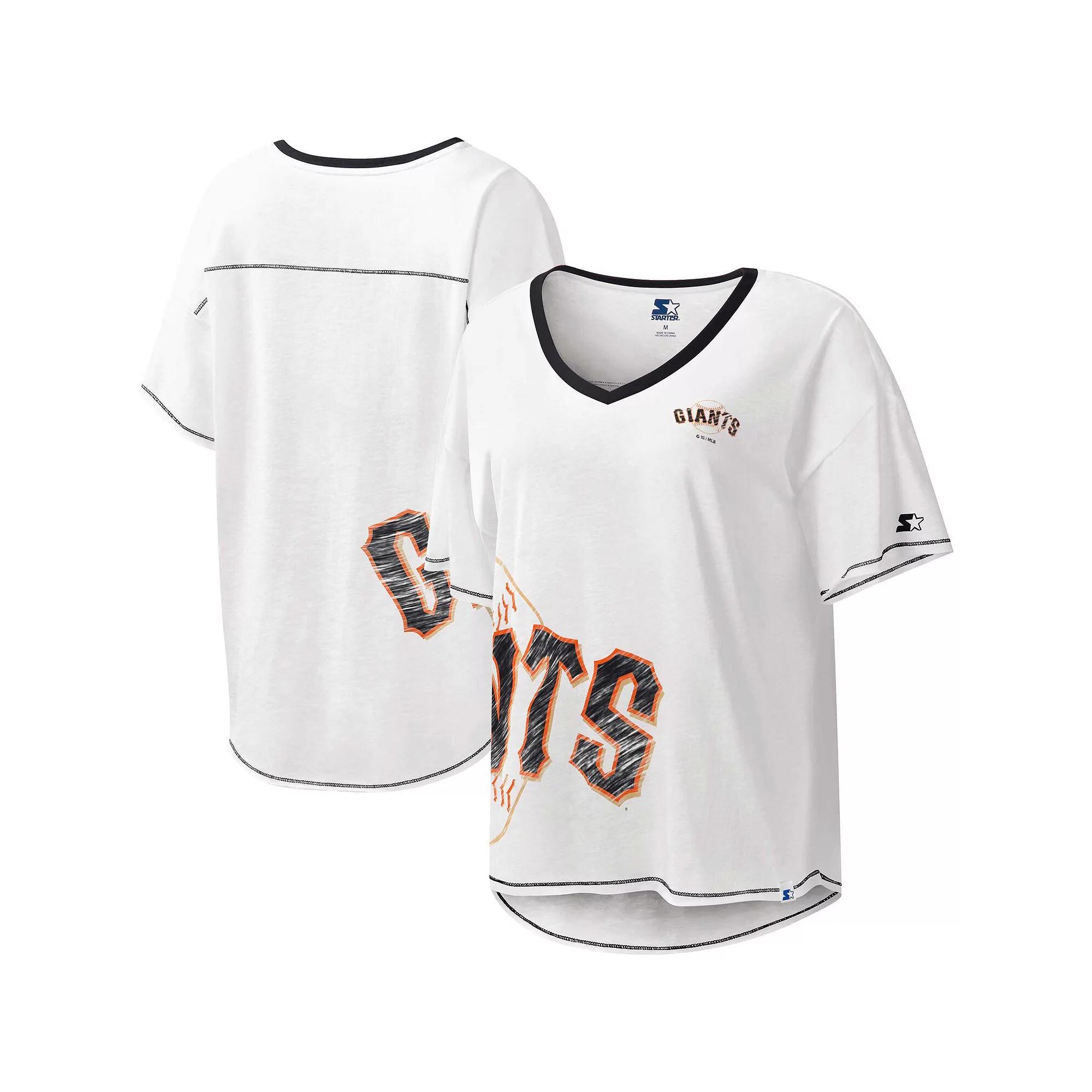 Womens Starter San Francisco Giants Perfect Game V-Neck T-Shirt Product Image