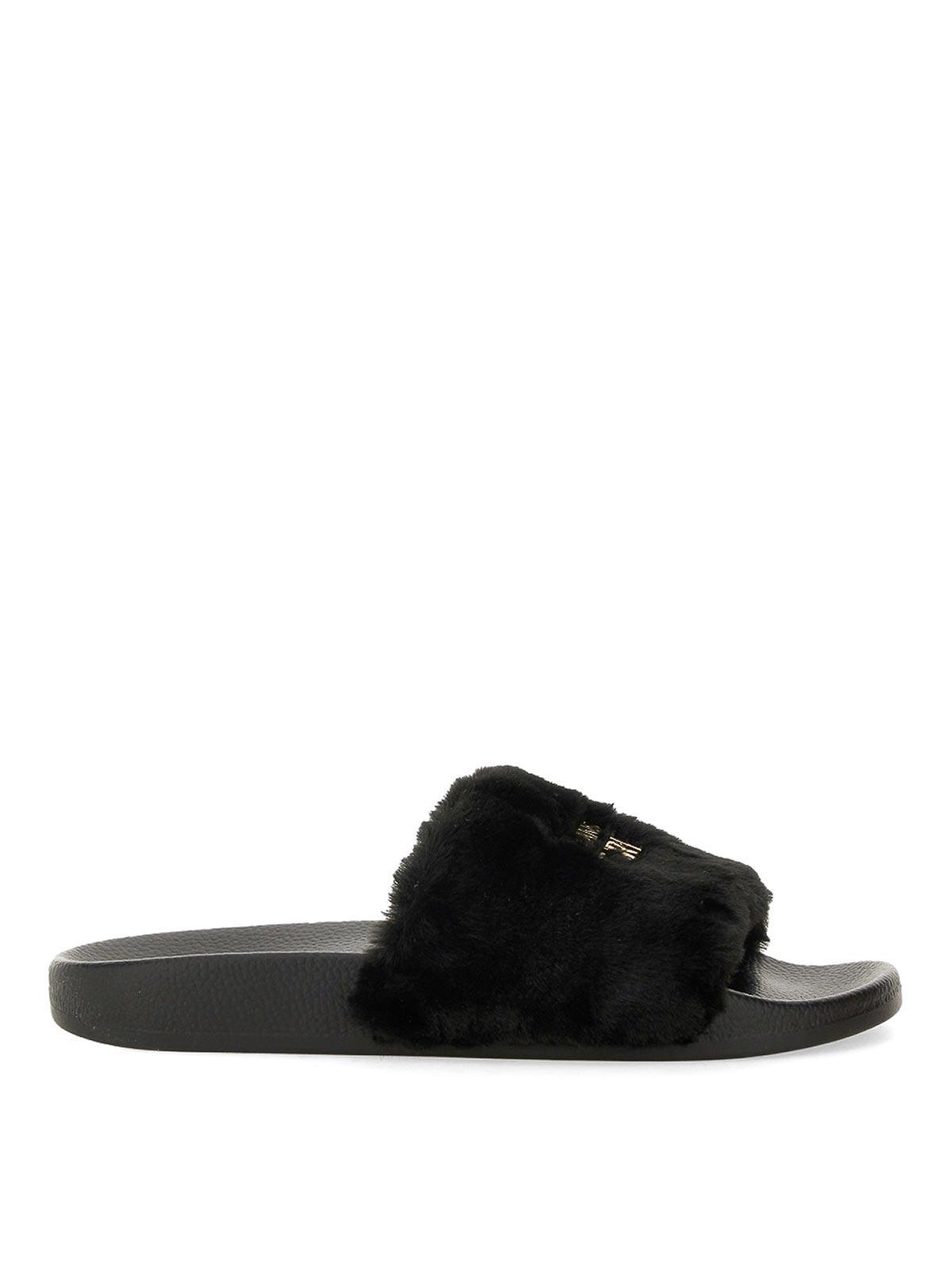 VERSACE JEANS COUTURE Sandals In Black Product Image