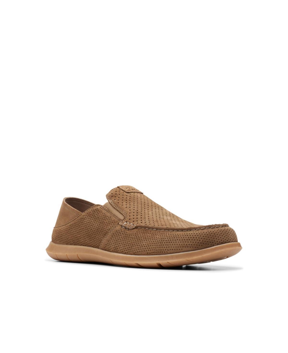 Clarks® Flexway Easy Men's Suede Shoes, Size: 11.5, Dark Gray Product Image