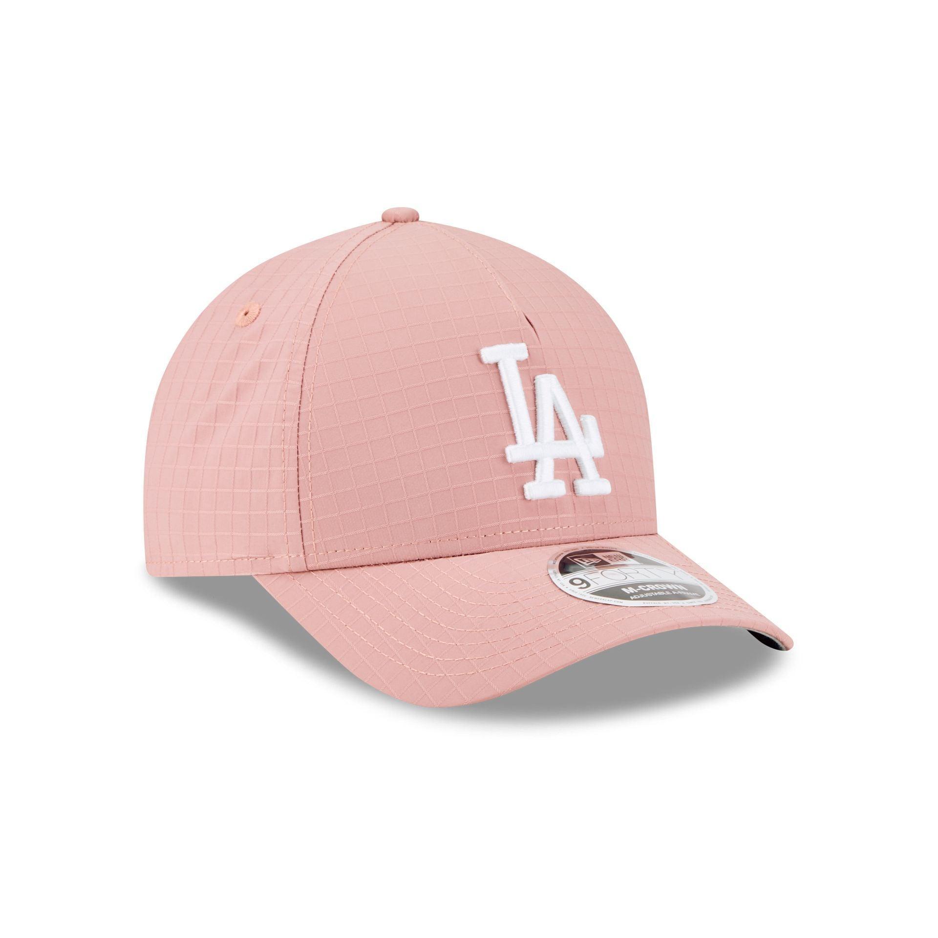 Los Angeles Dodgers Pink Ripstop 9FORTY M-Crown A-Frame Snapback Hat Male Product Image