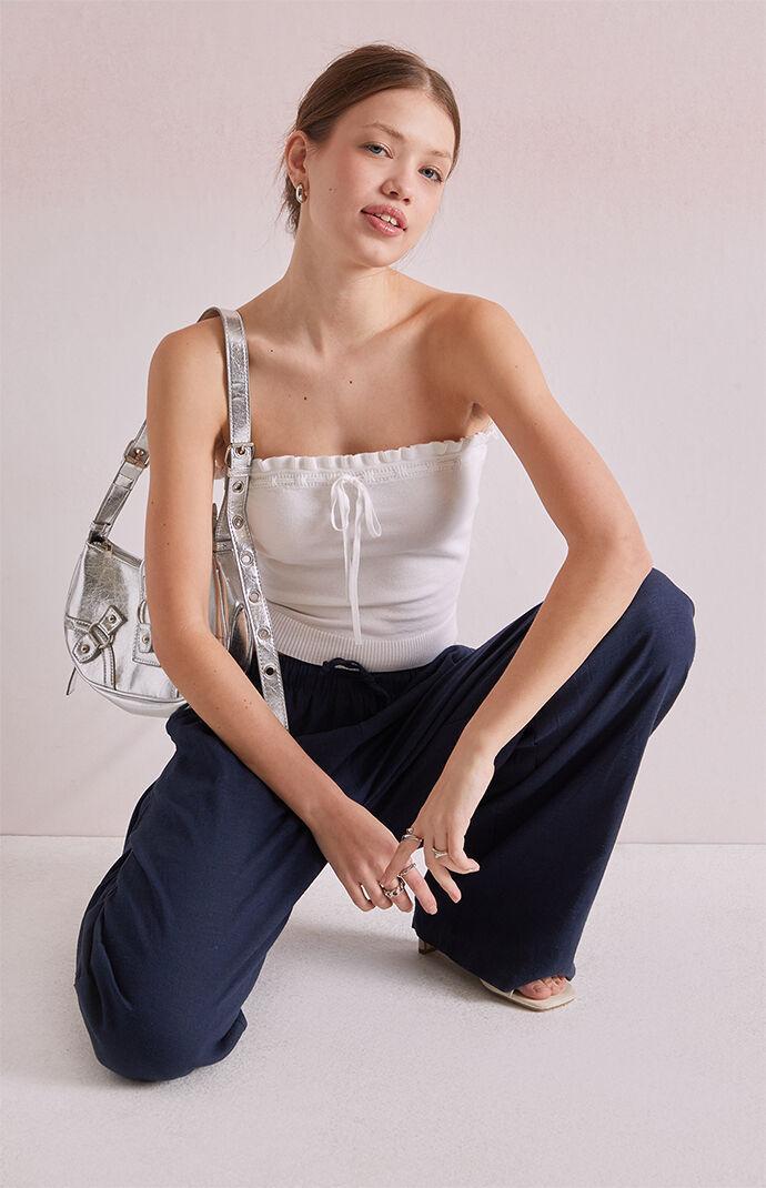 Ruffle Edge Tube Top Product Image
