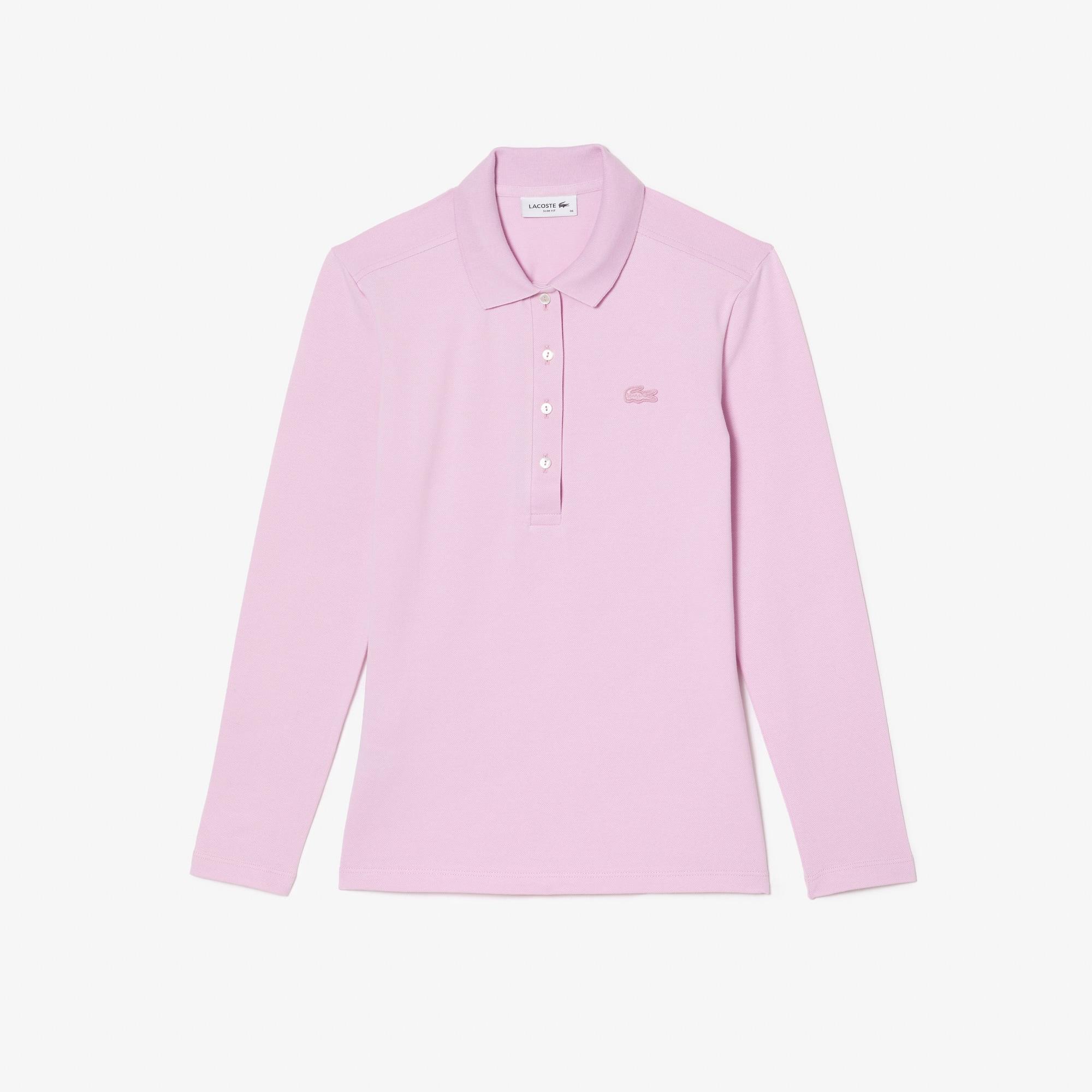 Women's Slim Fit L.12.D Stretch Mini Piqué Polo Product Image