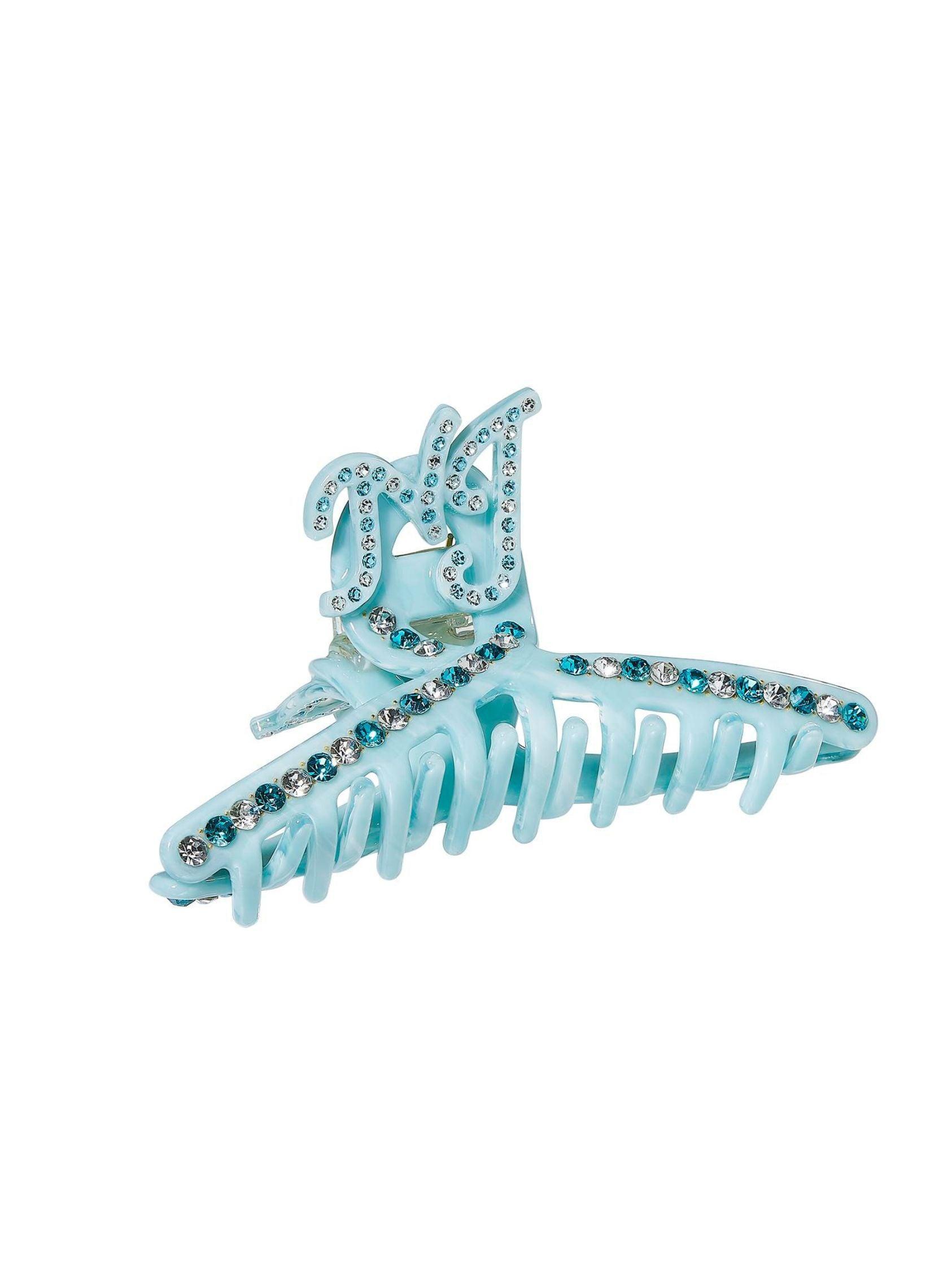 Adriana Crystal Claw Clip (Blue) Product Image