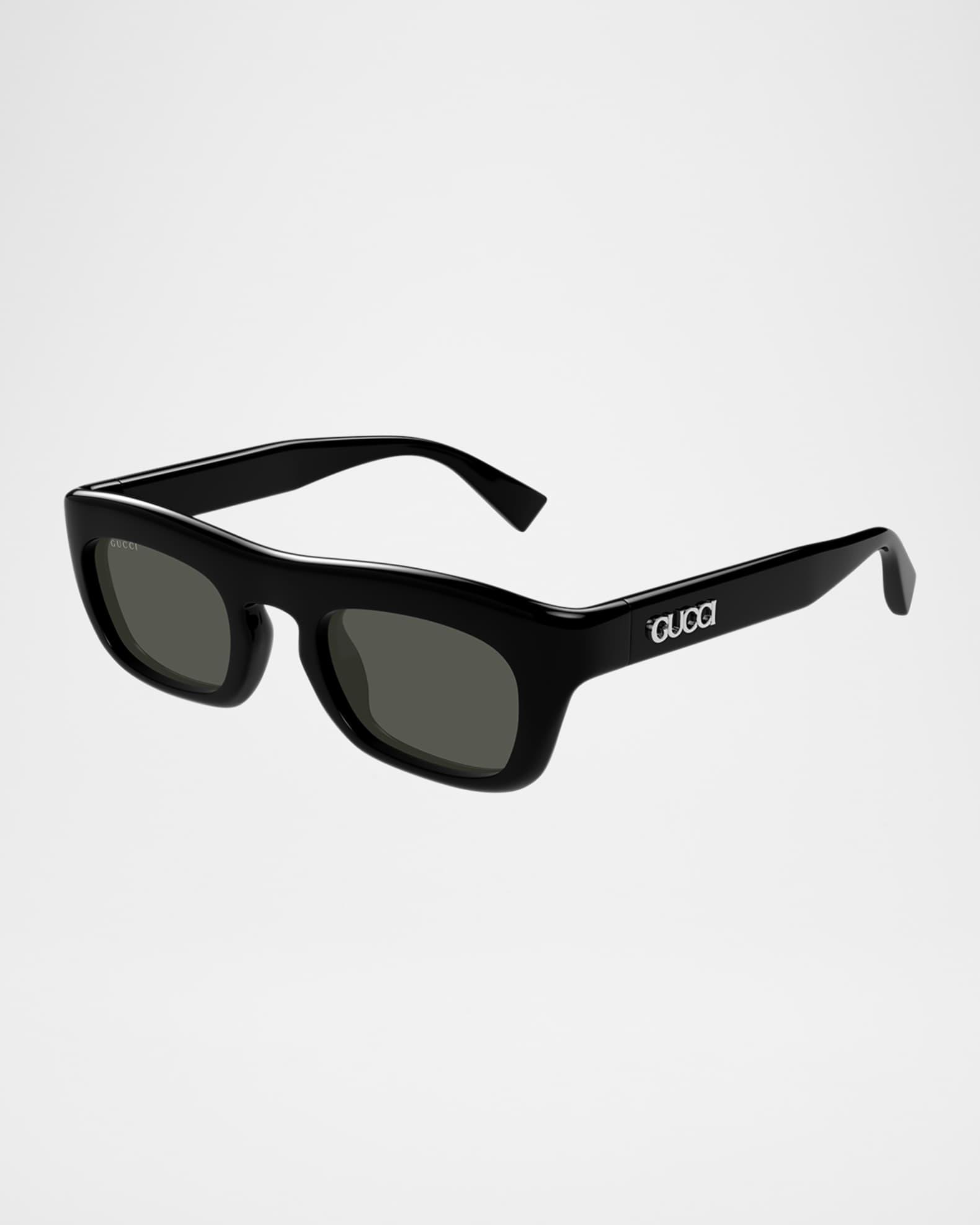 Men's GG1777SM Acetate Rectangle Sunglasses Product Image