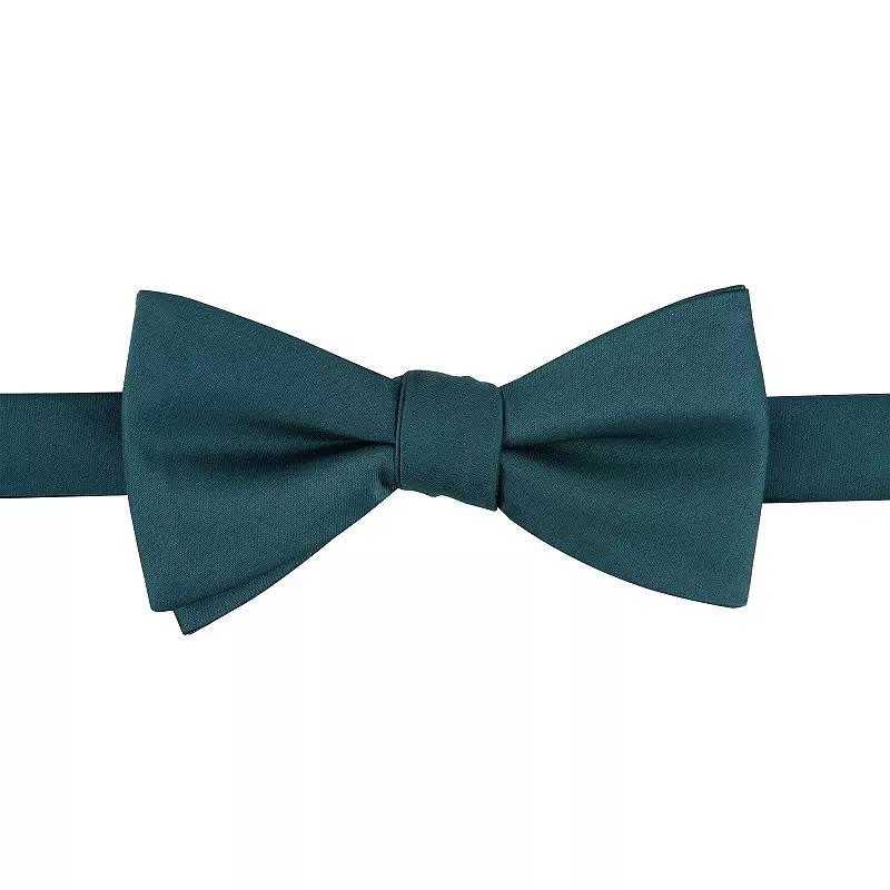 Men's Bespoke Pre-Tied Bow Tie, Green Oxford Product Image