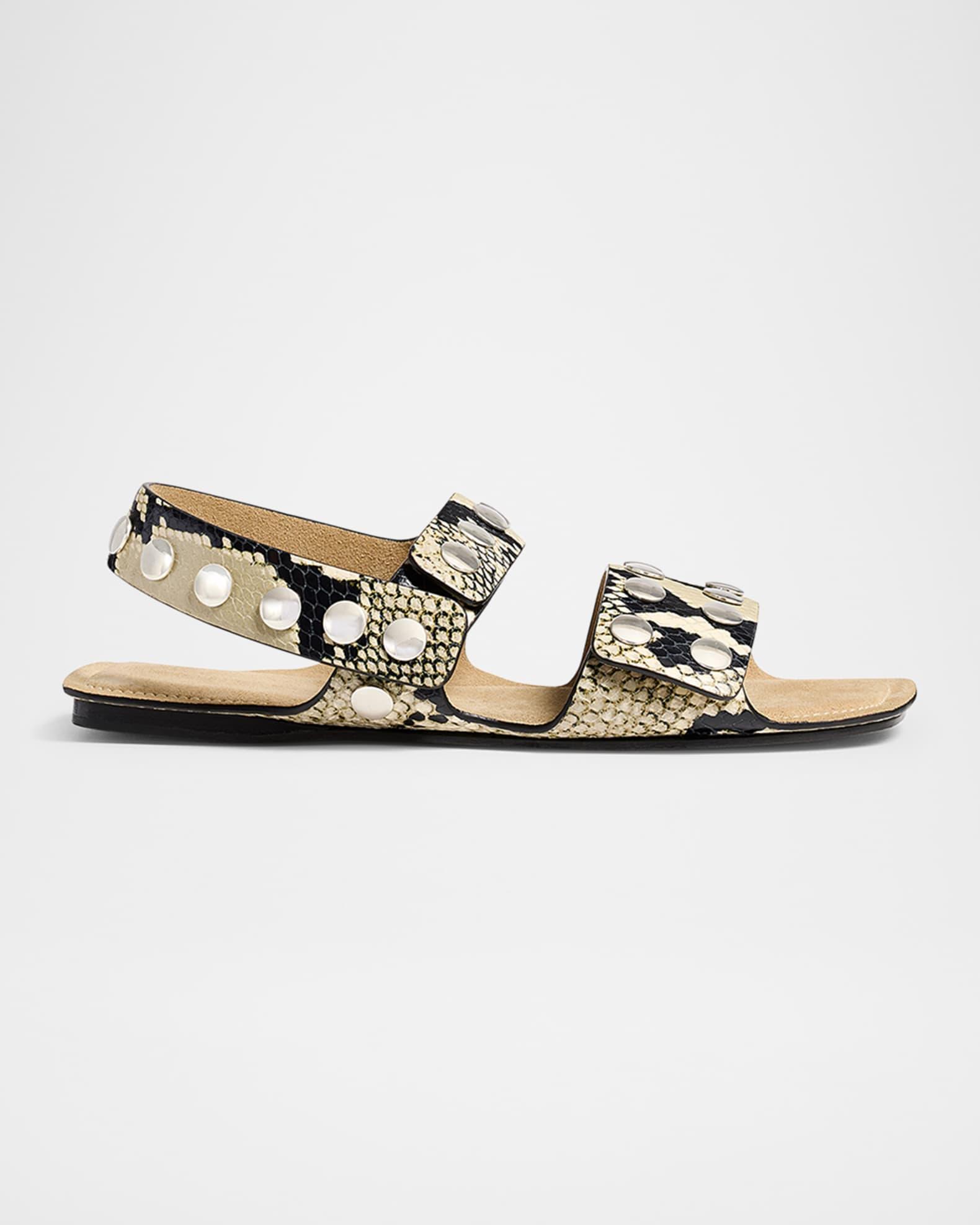 Boden Studded Leather Flat Sandals Product Image