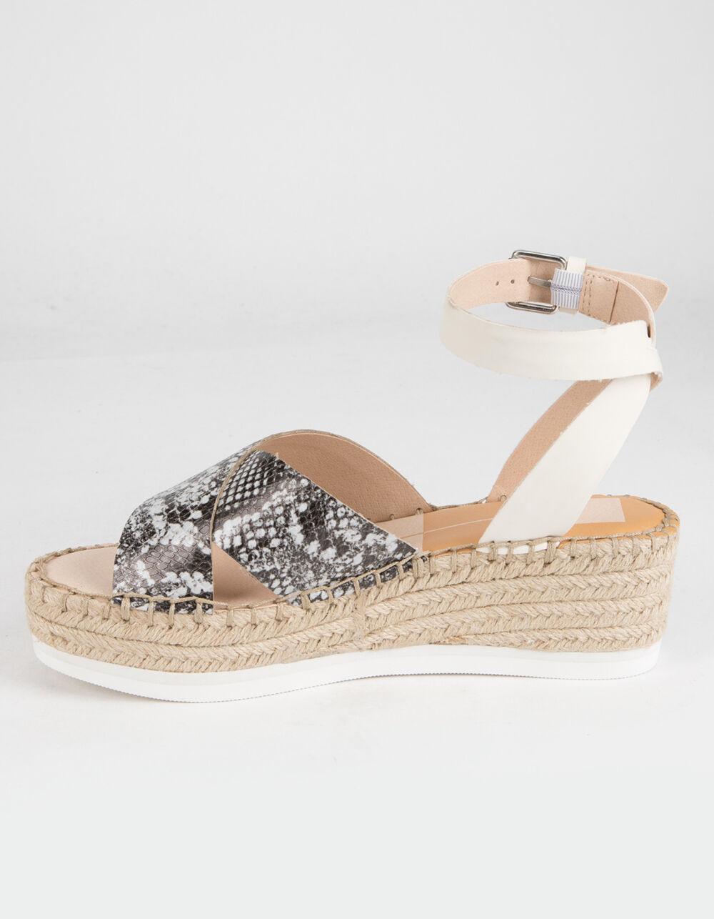 DOLCE VITA Snake Print Crisscross Womens Platform Sandals - SNAKE Product Image