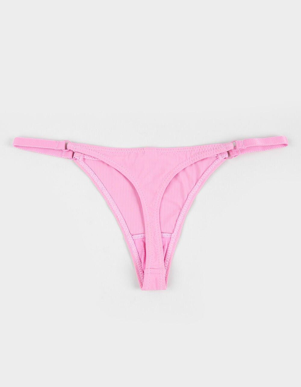 FULL TILT Micro Side Strap Thong - BUBBLEGUM Product Image