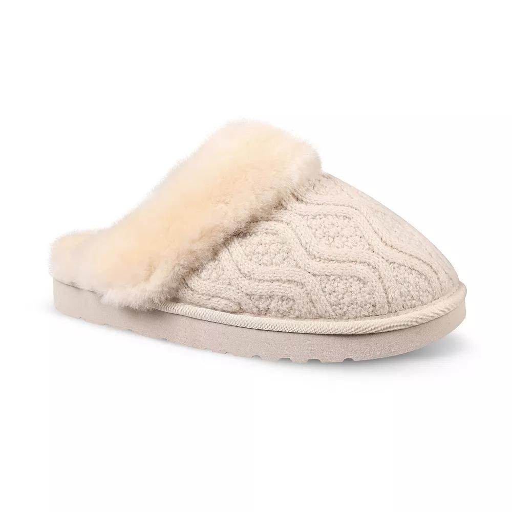 Mykos Lia Women's Scuff Slippers, Size: 10, Ivory Product Image